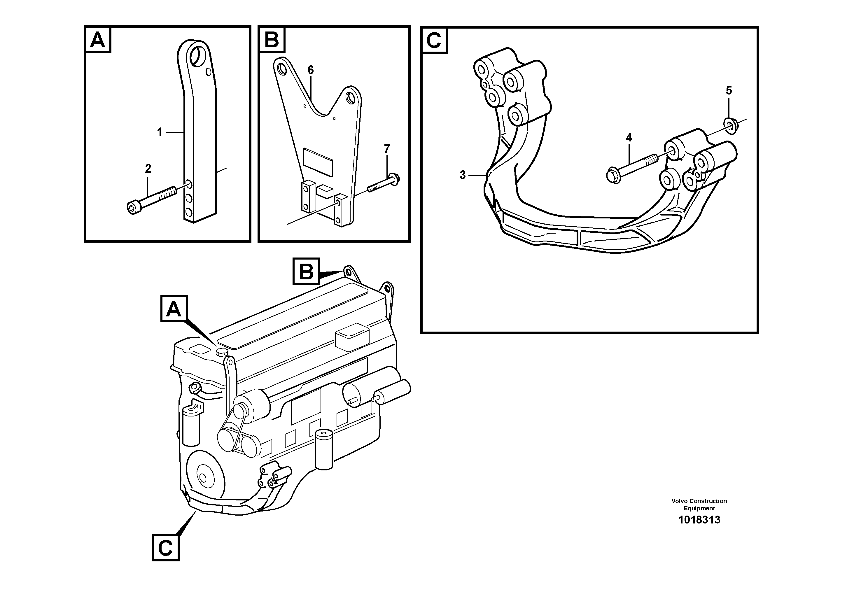 Engine mounting — volvo parts diagram