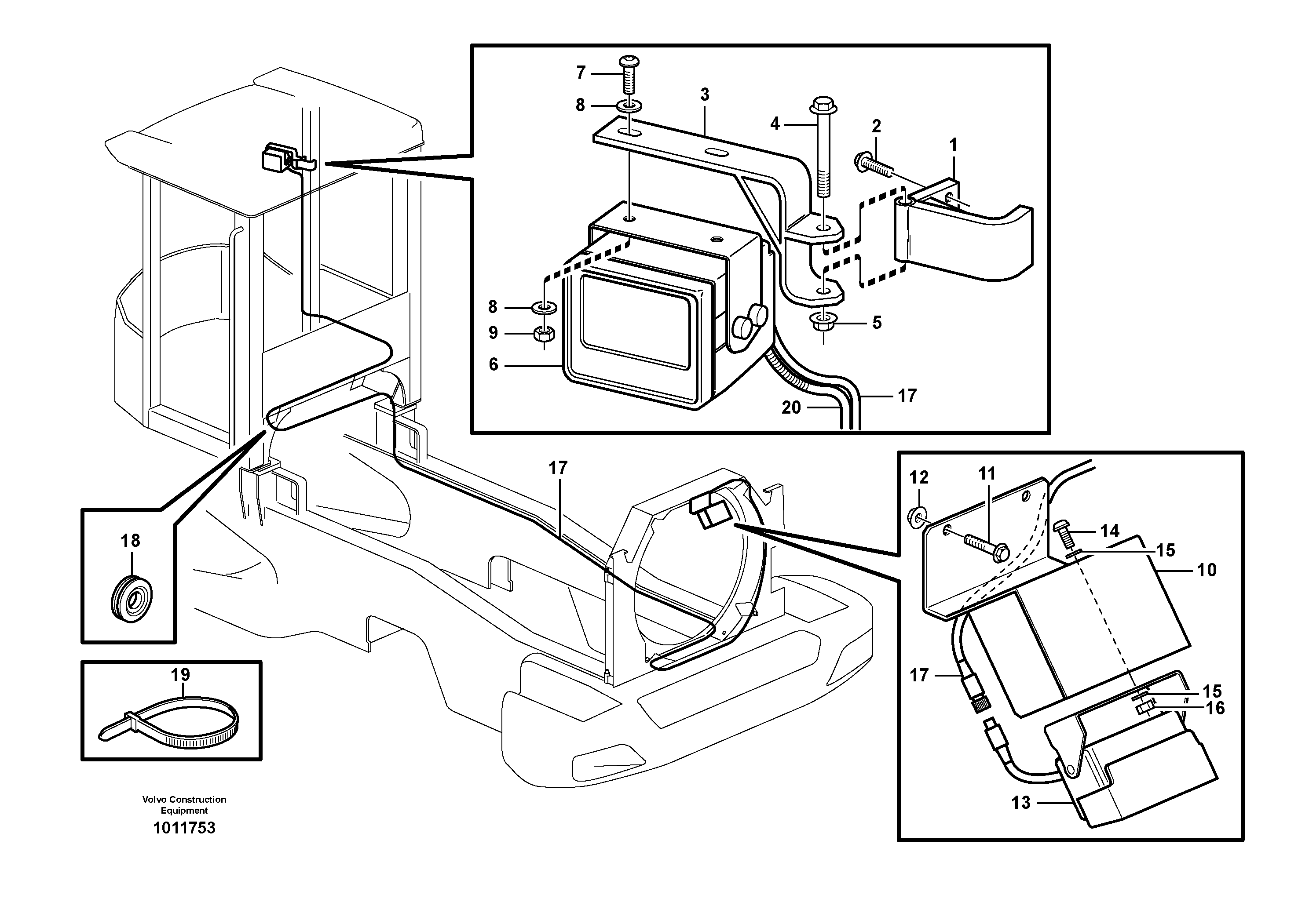 Camera inclusive monitor. 80818 — volvo parts diagram