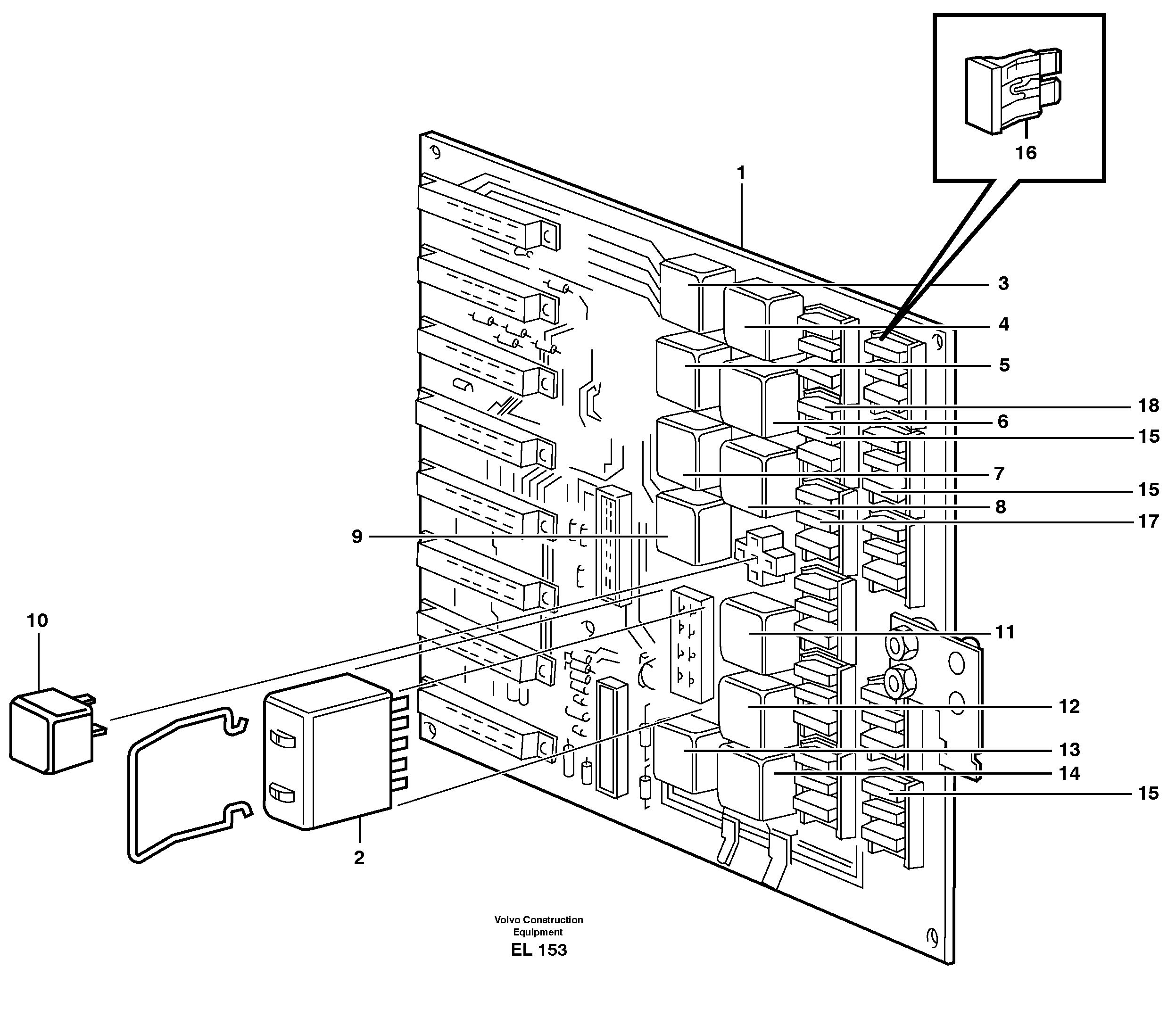 Circuit board — volvo parts diagram