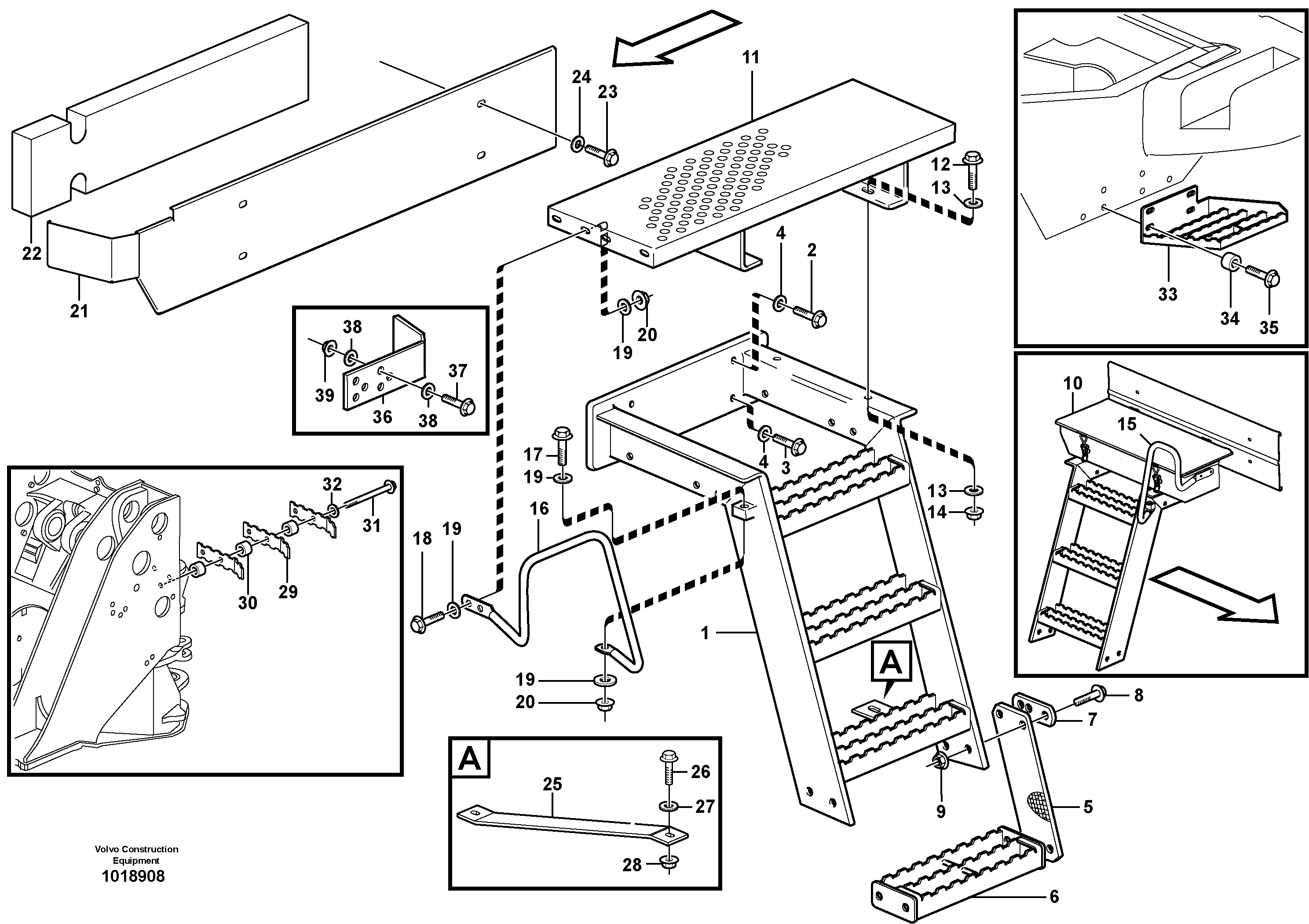 Foot step — volvo parts diagram