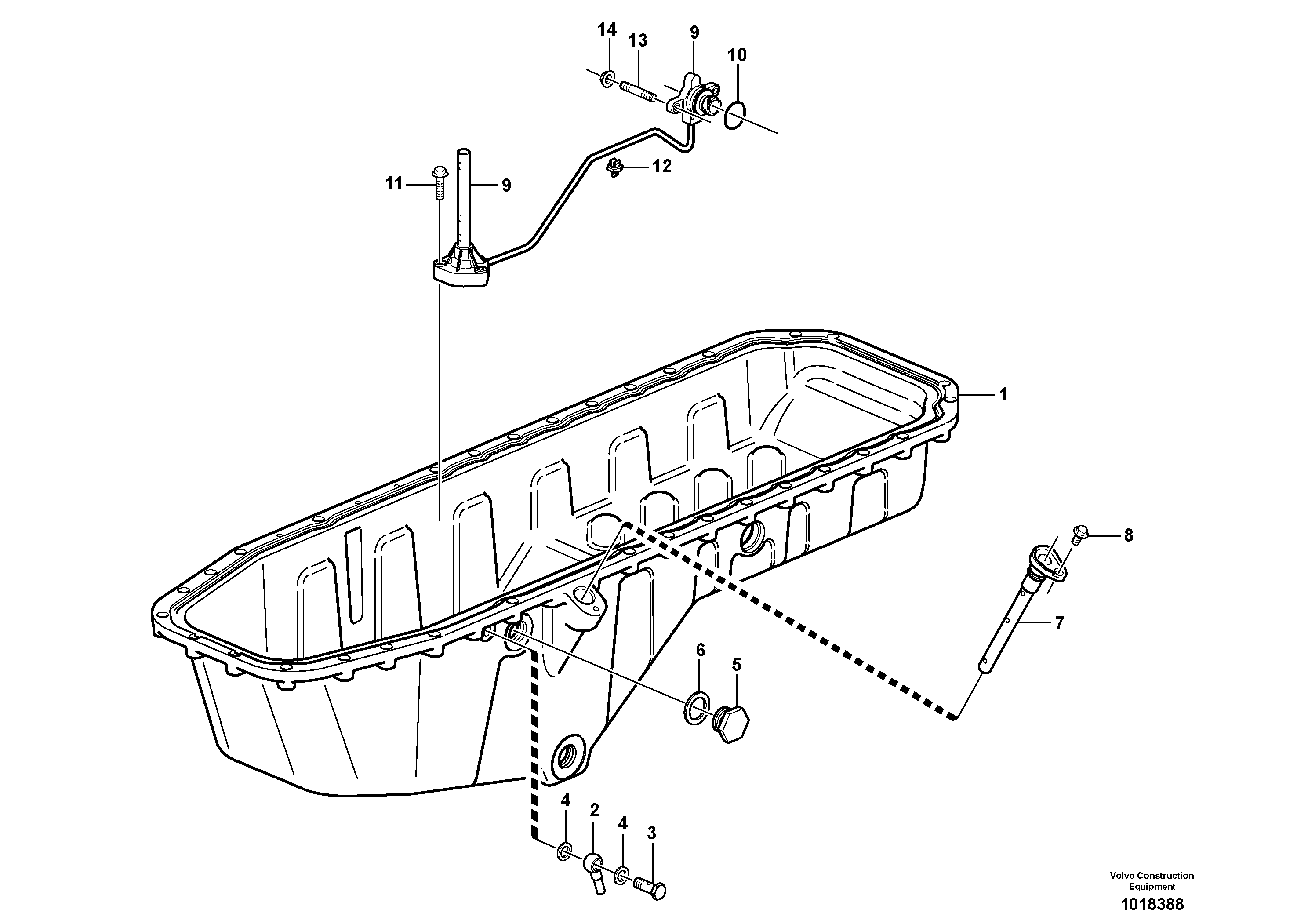 Oil sump — volvo parts diagram