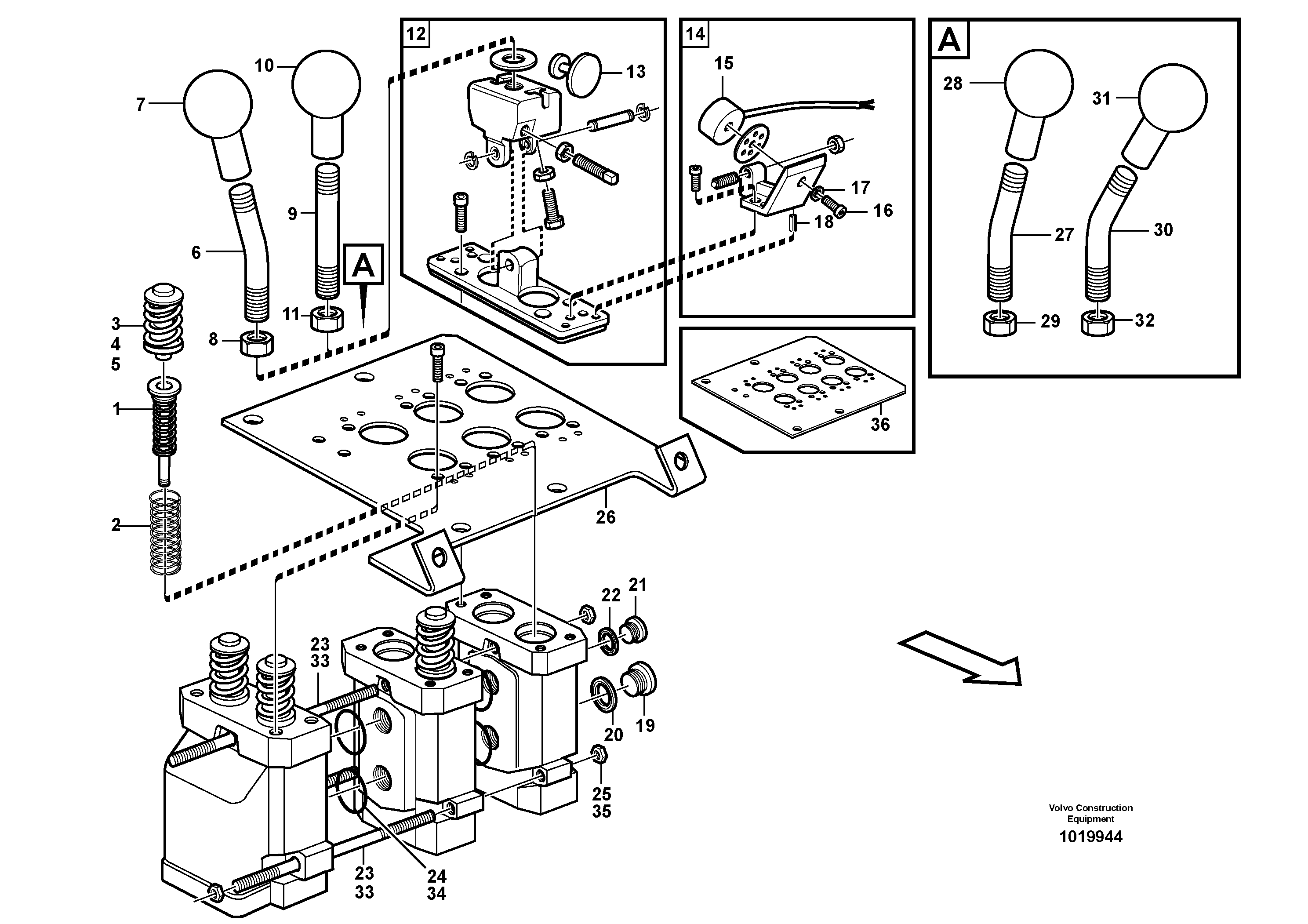 Servo valve — volvo parts diagram
