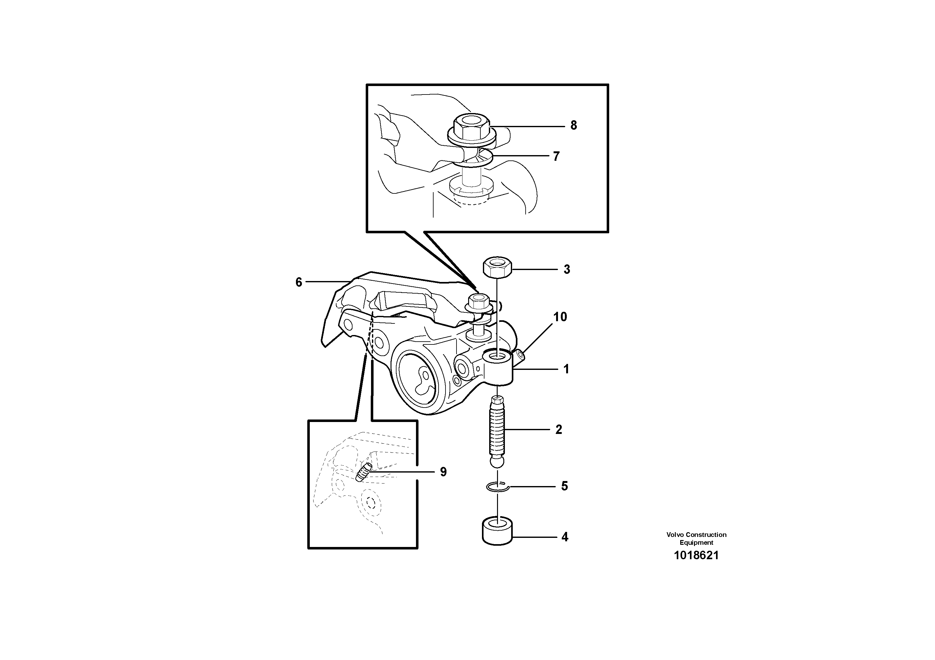 Rocker arm — volvo parts diagram