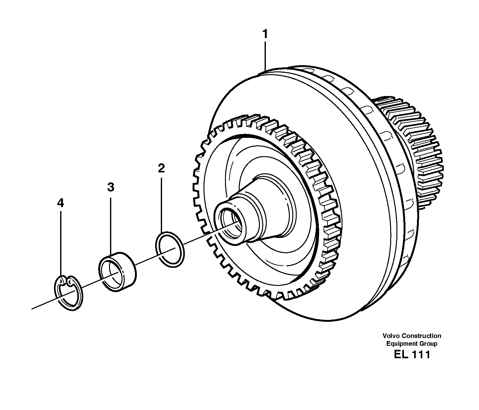 Torque converter — volvo parts diagram