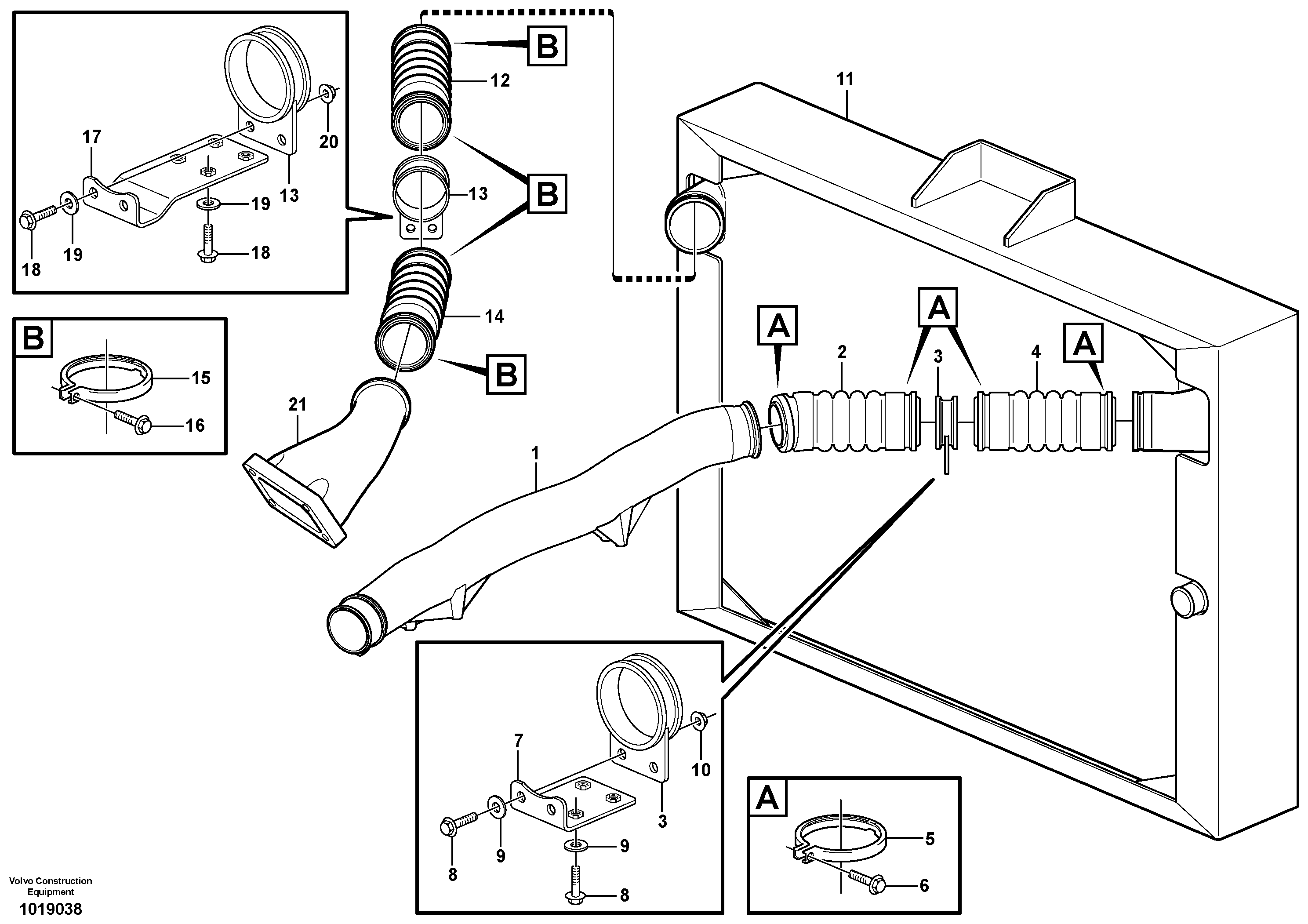 Intercooler — volvo parts diagram