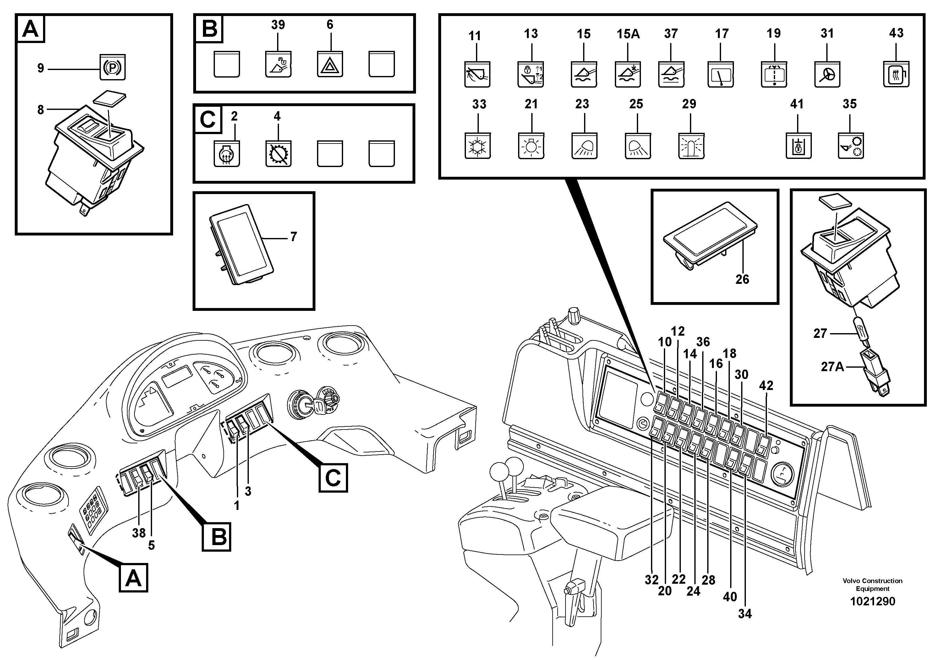Switch — volvo parts diagram