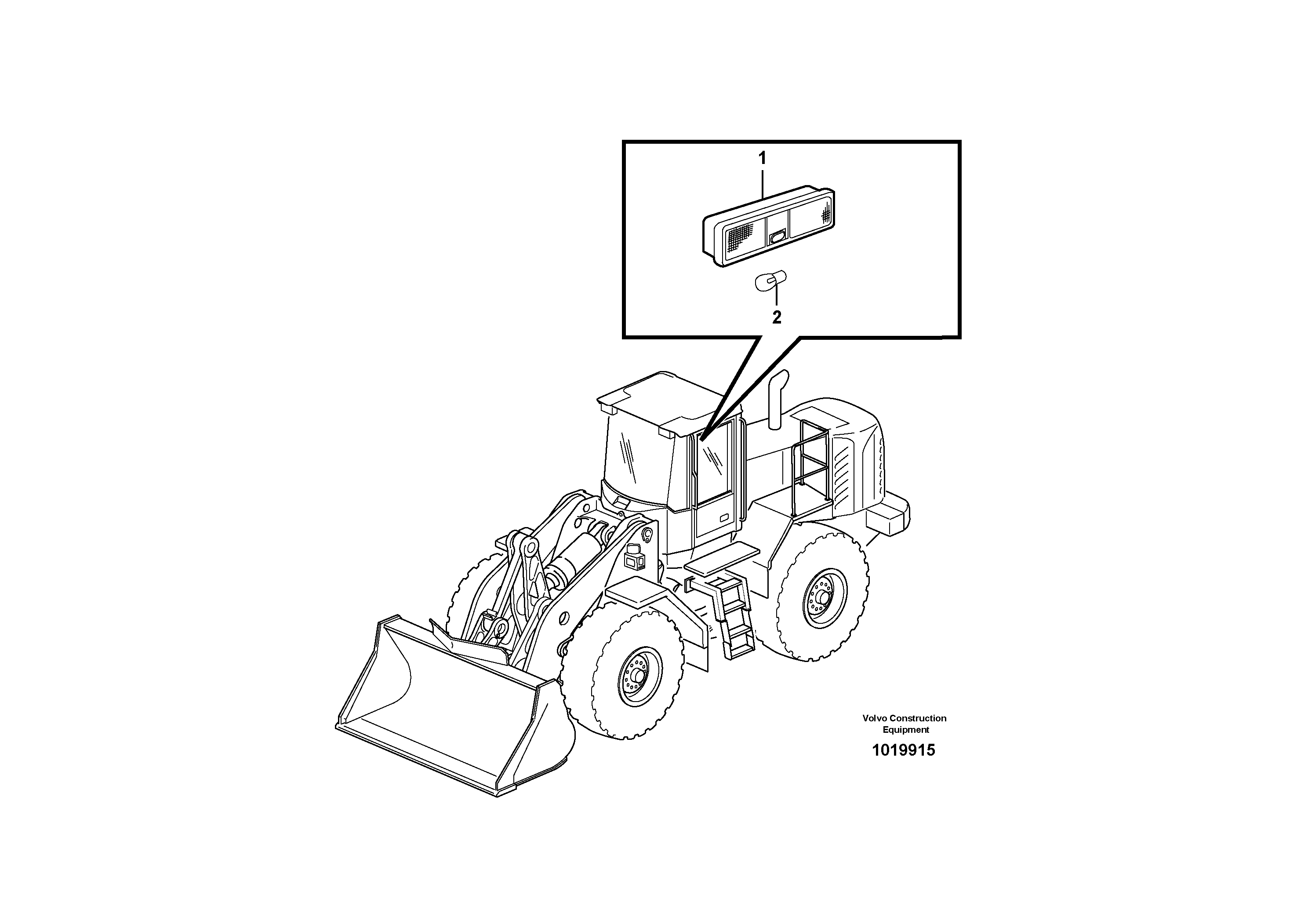 Lighting, cab — volvo parts diagram