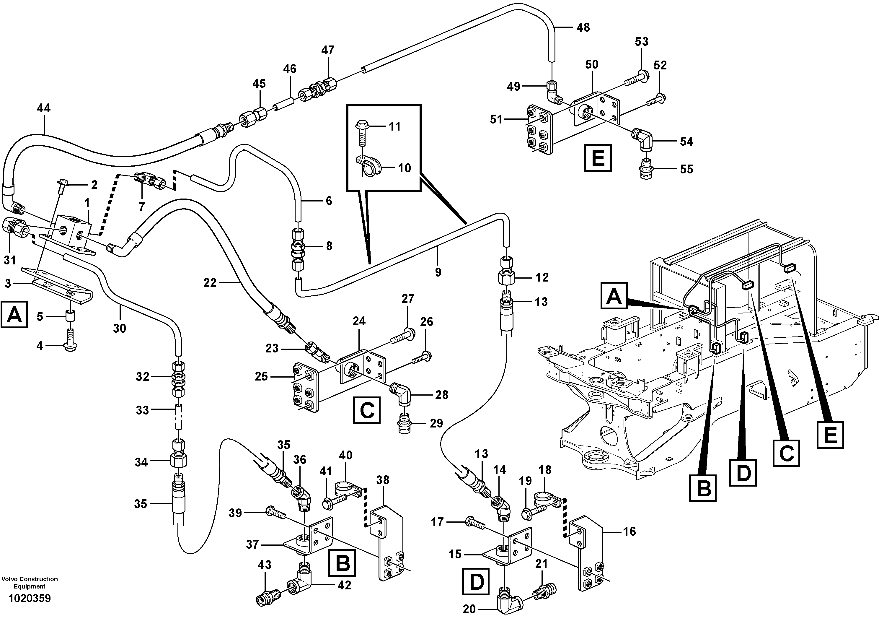 Fire suppression system 83431 — volvo parts diagram