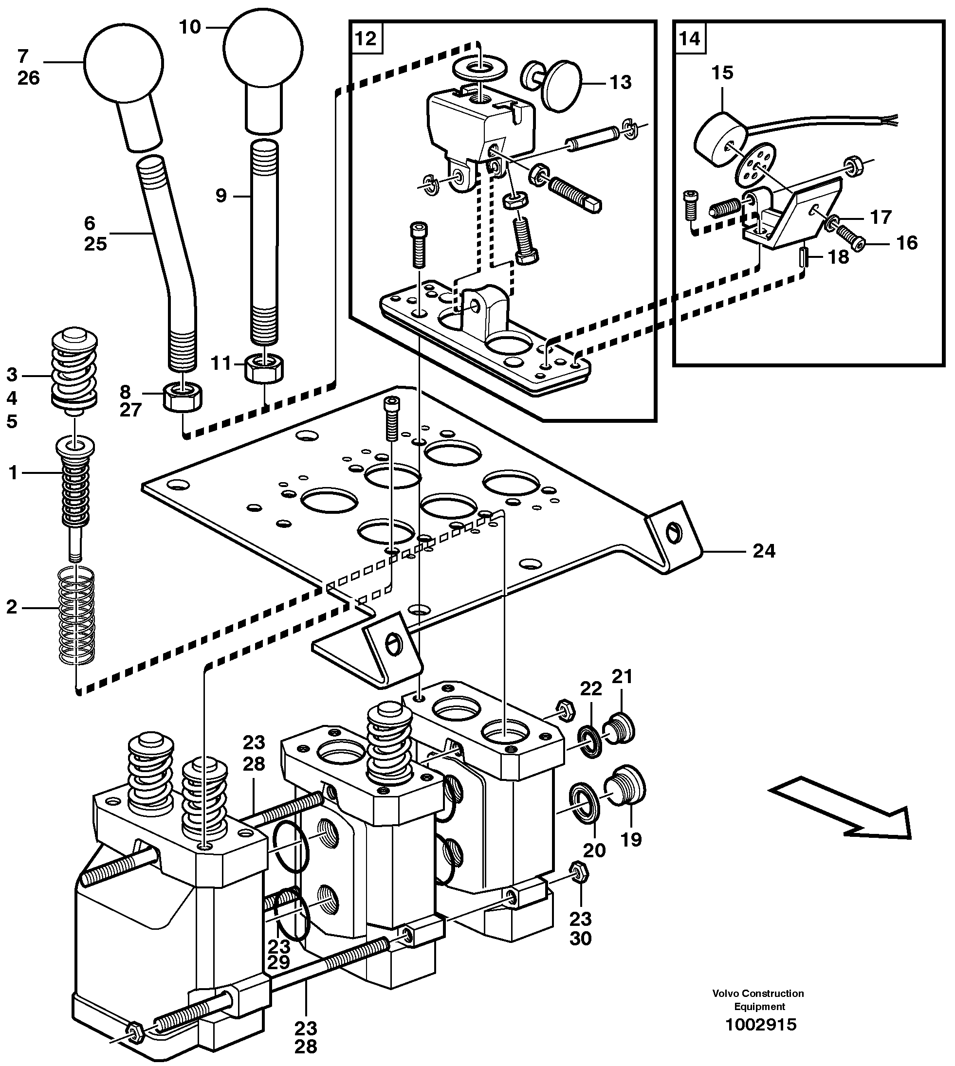 Servo valve.  82184 — volvo parts diagram