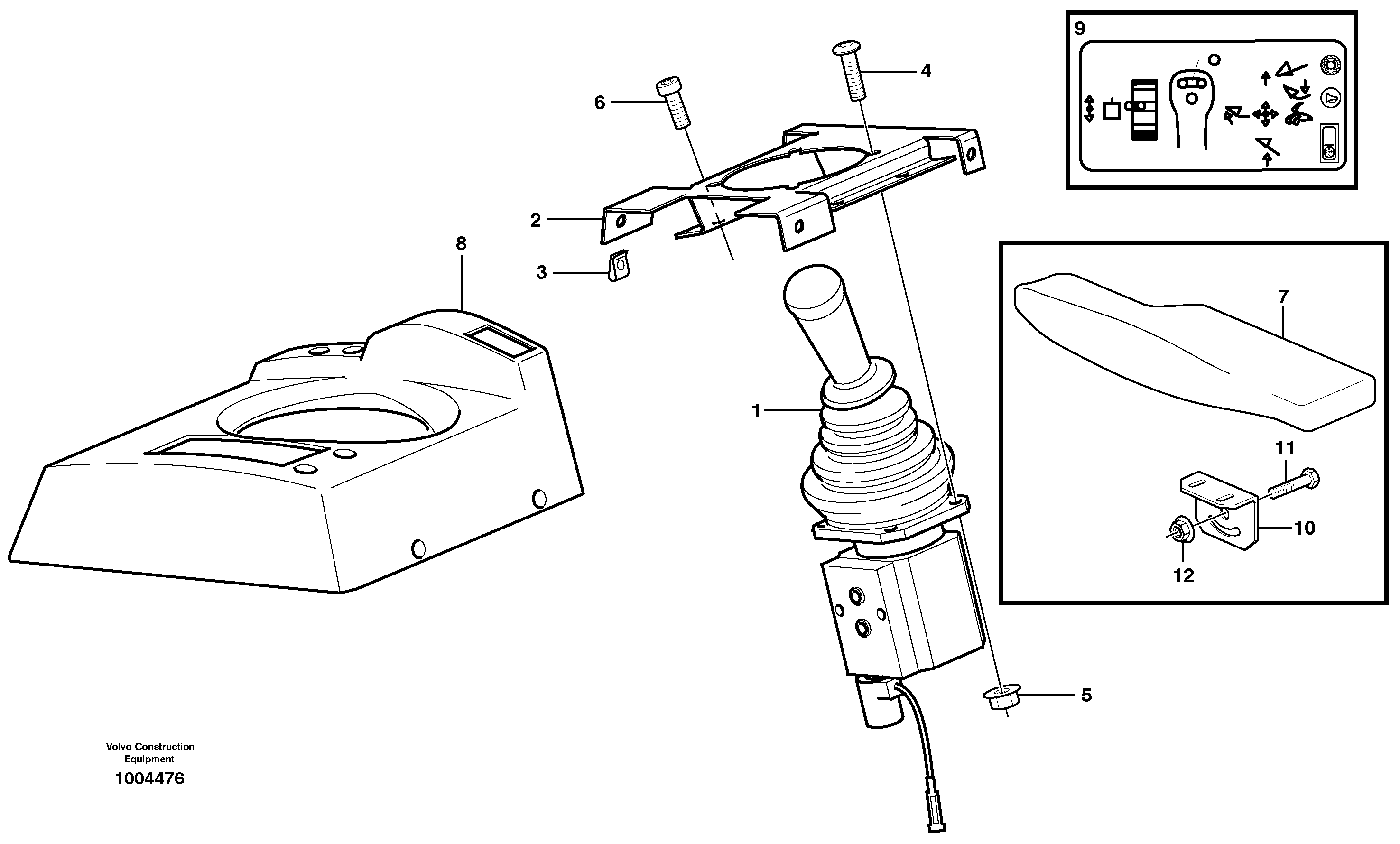 Servo valve with fitting parts.  82325, 82326 — volvo parts diagram