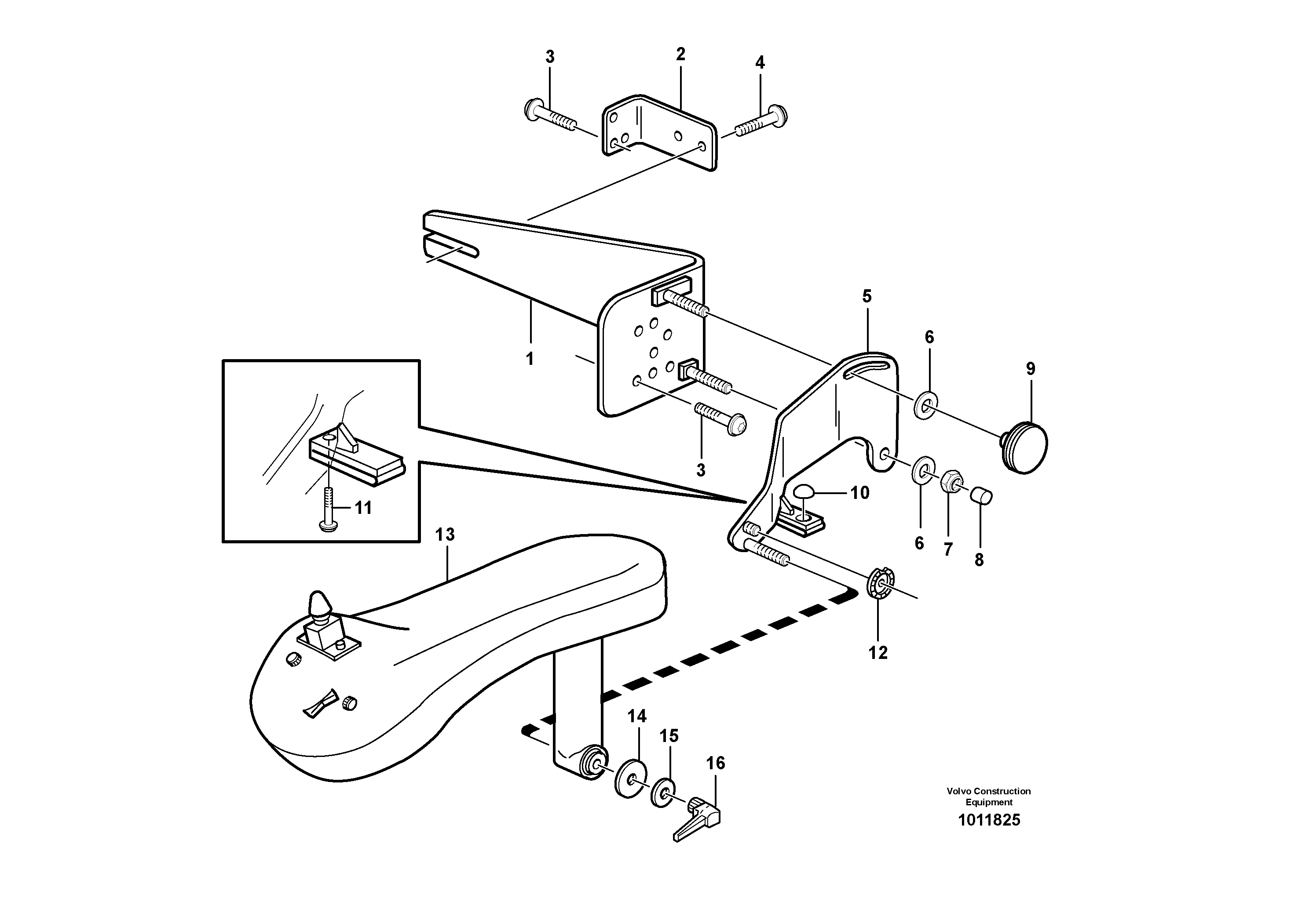 CDC - steering, sheet metal parts.  80266 — volvo parts diagram