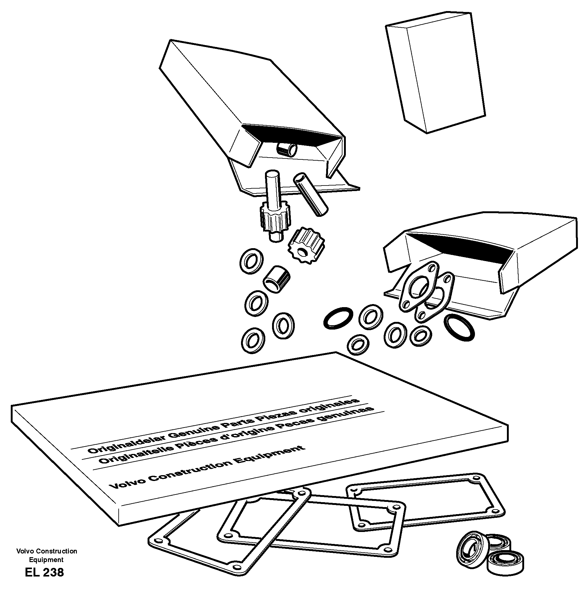 Repair kit for transmission — volvo parts diagram