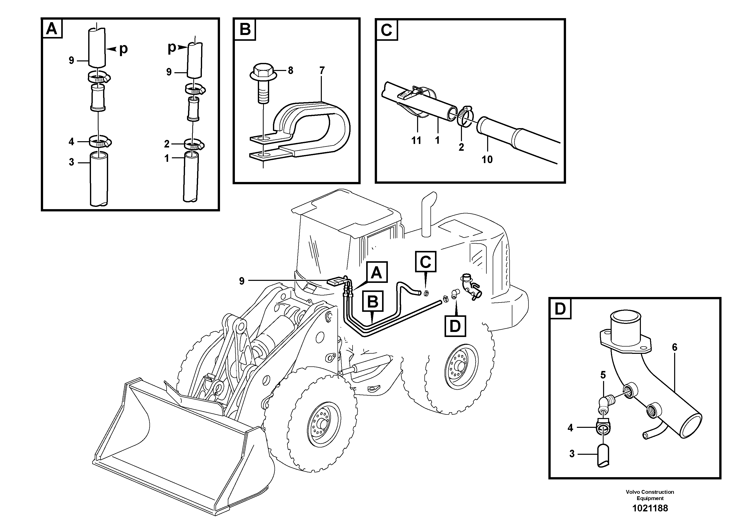 Heating system — volvo parts diagram