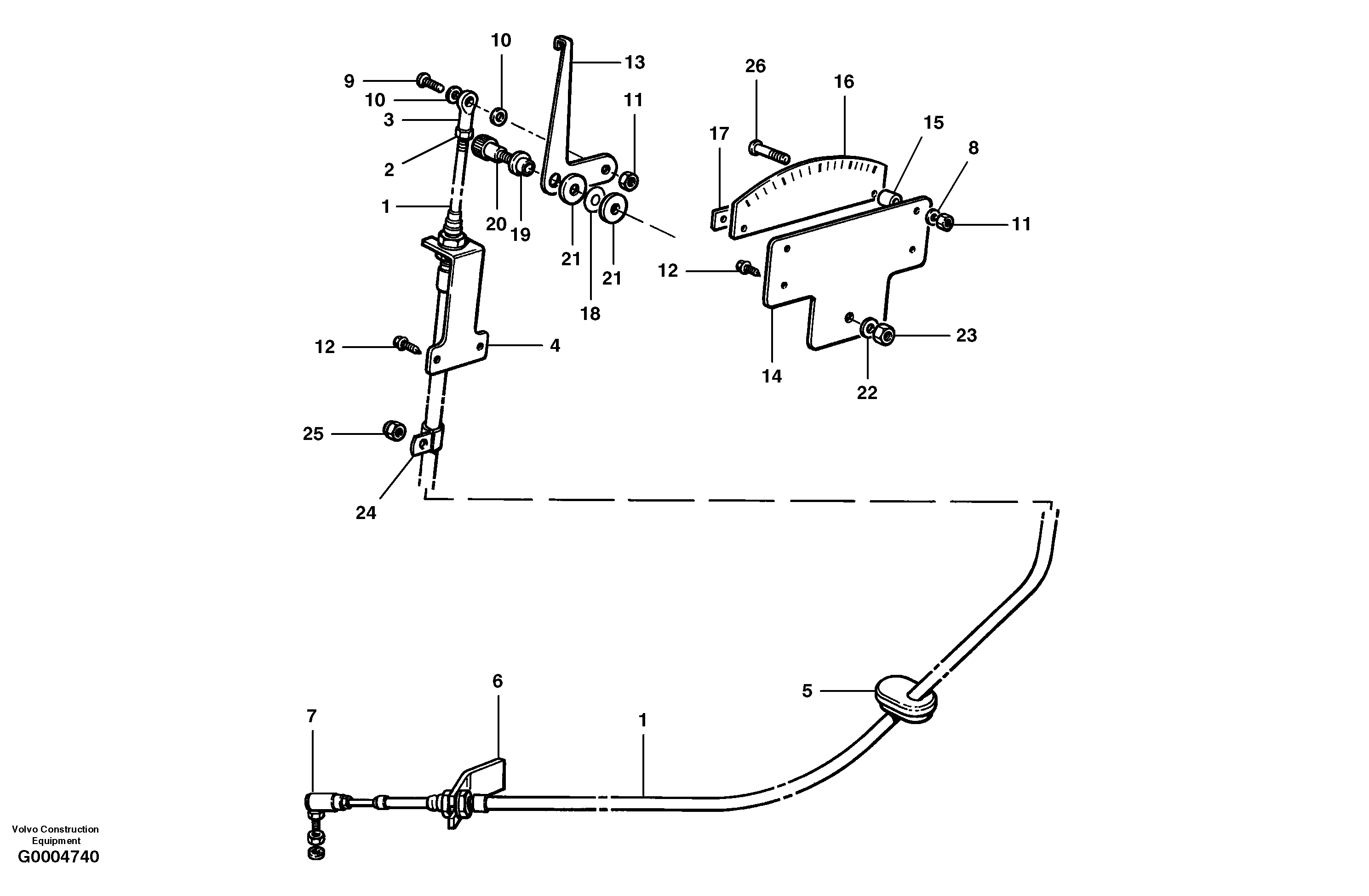 Articulation indicator — volvo parts diagram