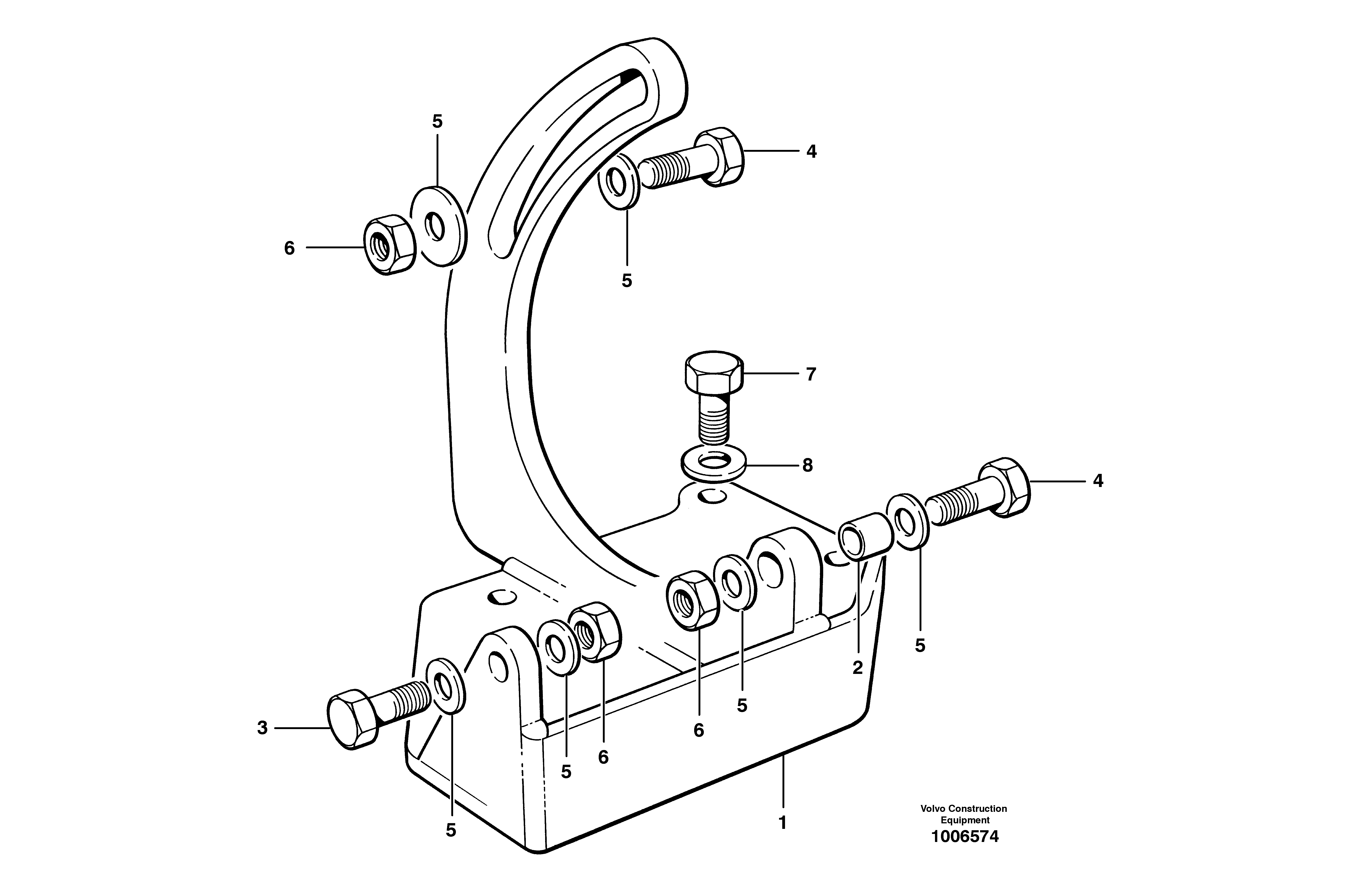 Air conditioning compressor mounting brackets  MODEL G720 - G736 — volvo parts diagram
