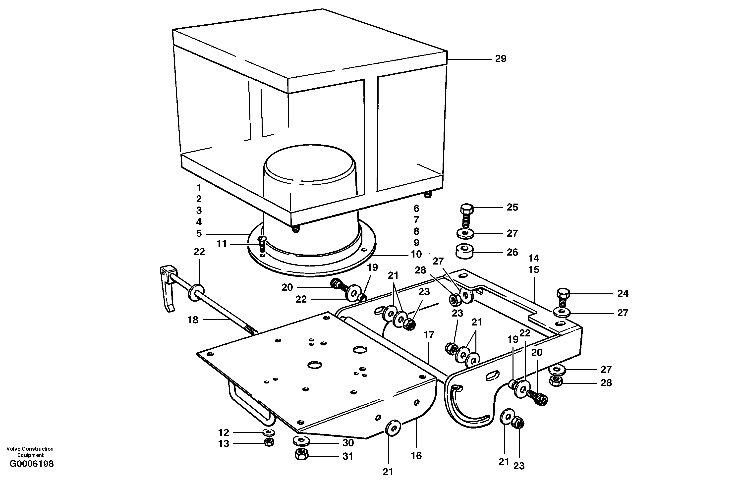 Rotating beacon — volvo parts diagram
