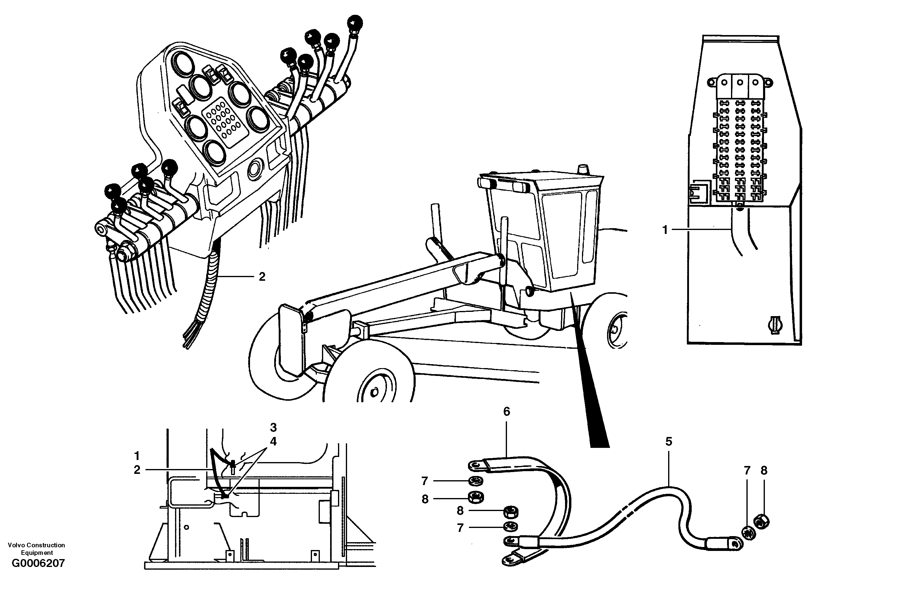 Wiring harness - cab — volvo parts diagram