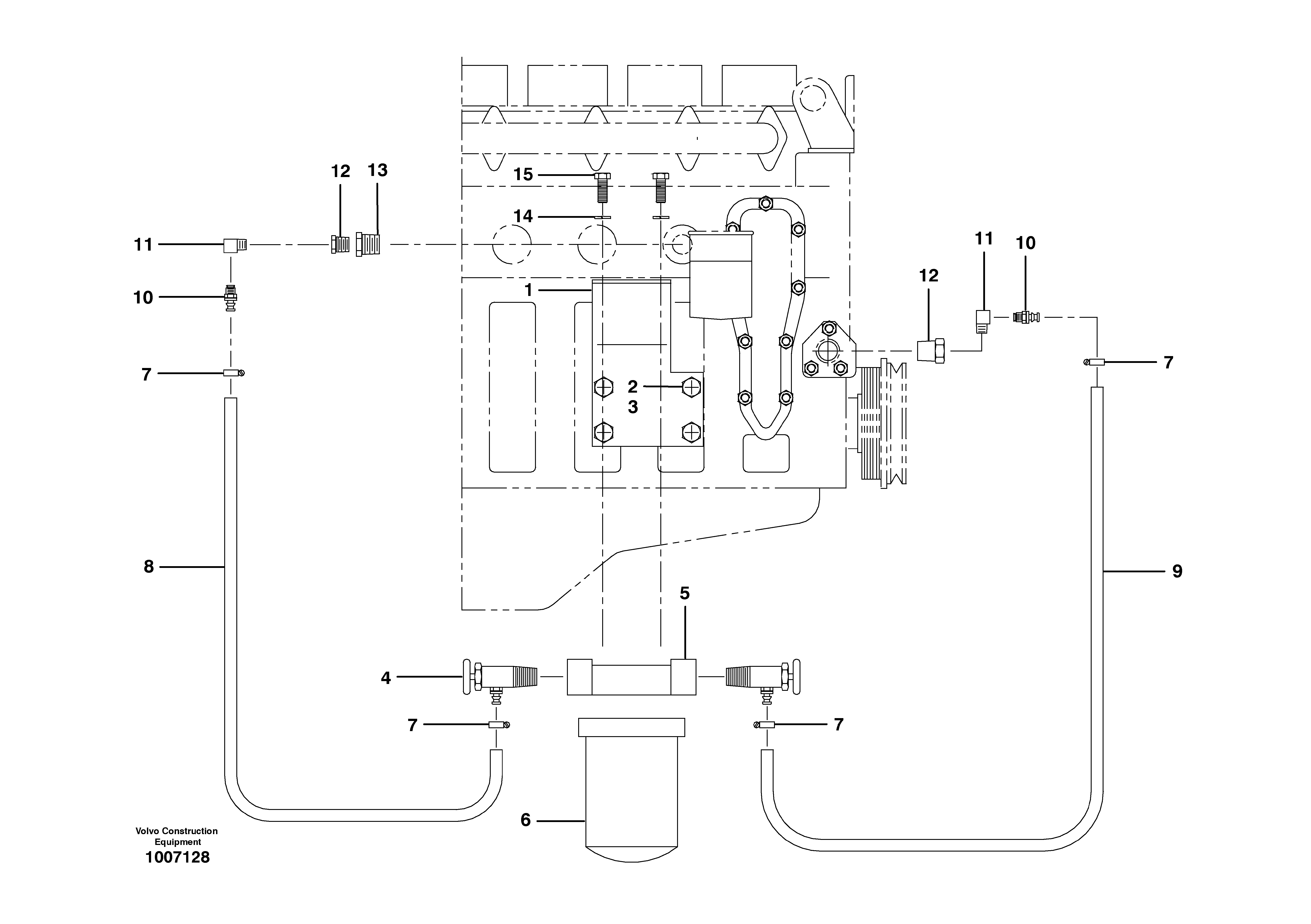 Water conditioner - no heater  MODEL G710 - G716 — volvo parts diagram