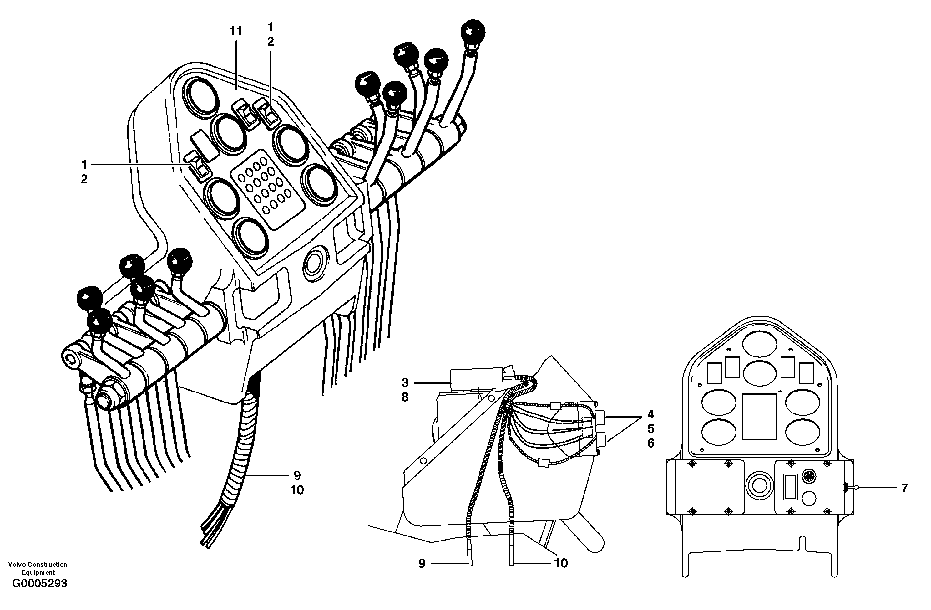 Electric float controls — volvo parts diagram