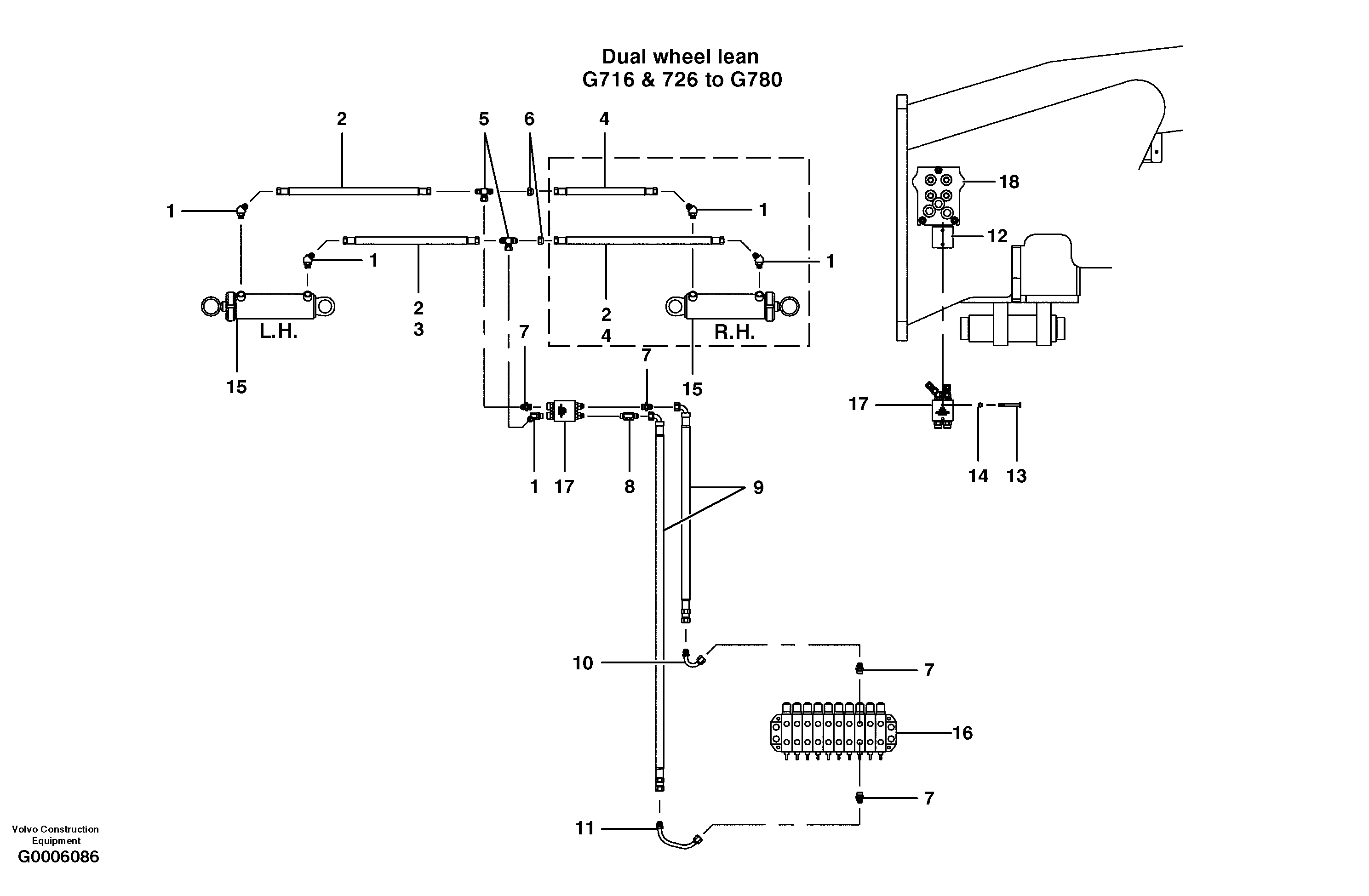 Wheel lean circuit — volvo parts diagram