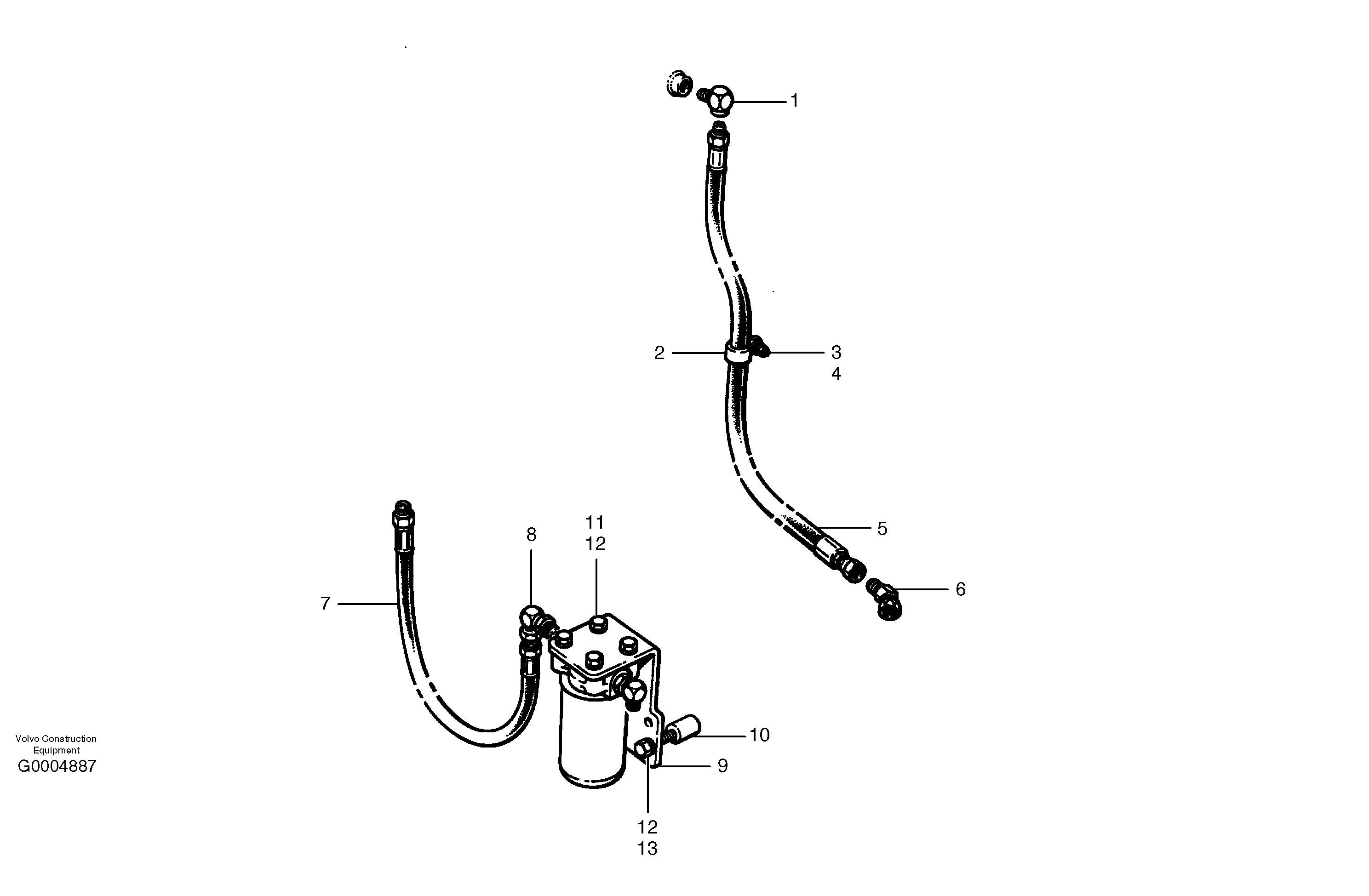 Fuel circuit MODEL G740 - G780 — volvo parts diagram