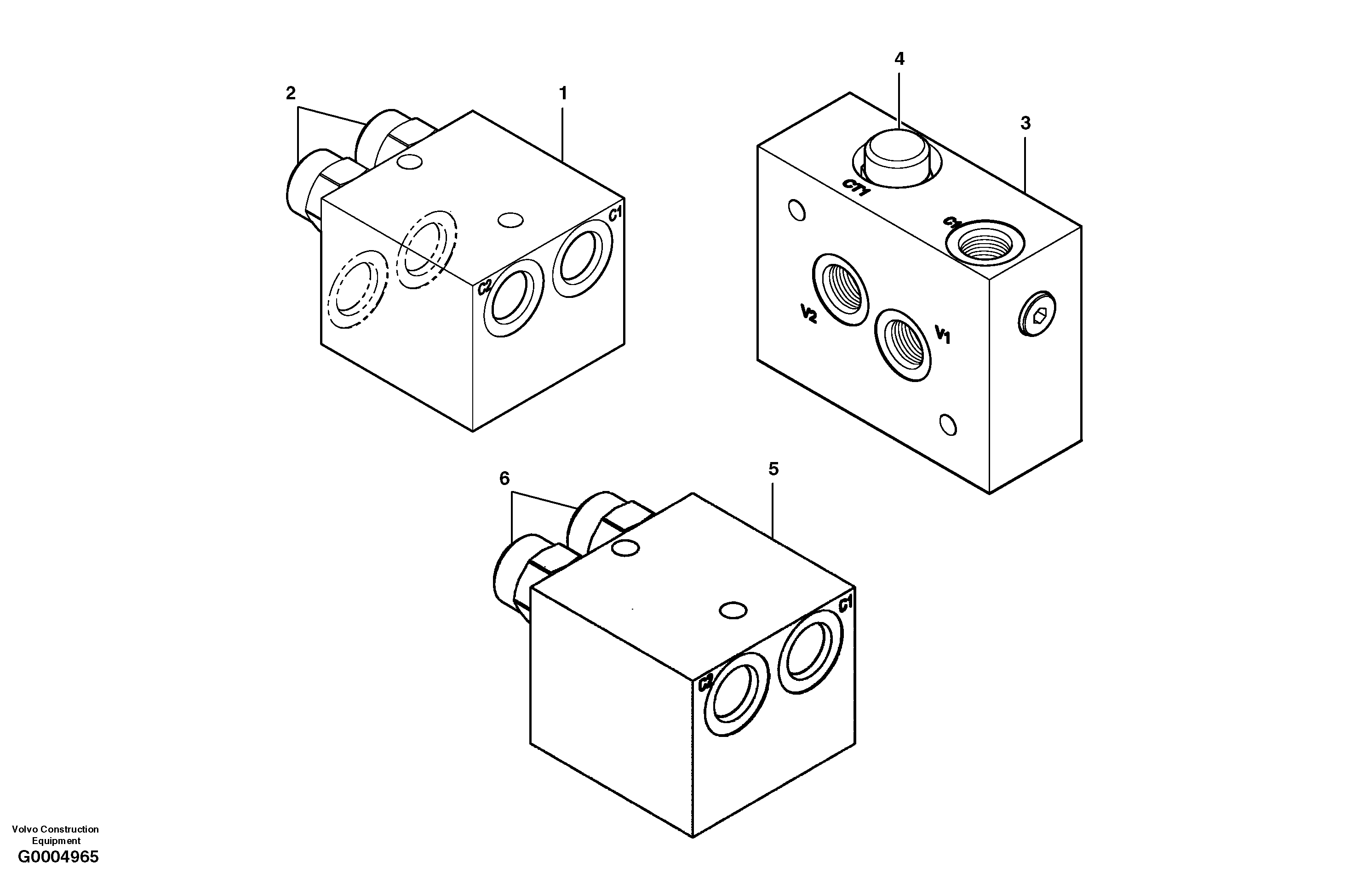 Counterbalance valve — volvo parts diagram