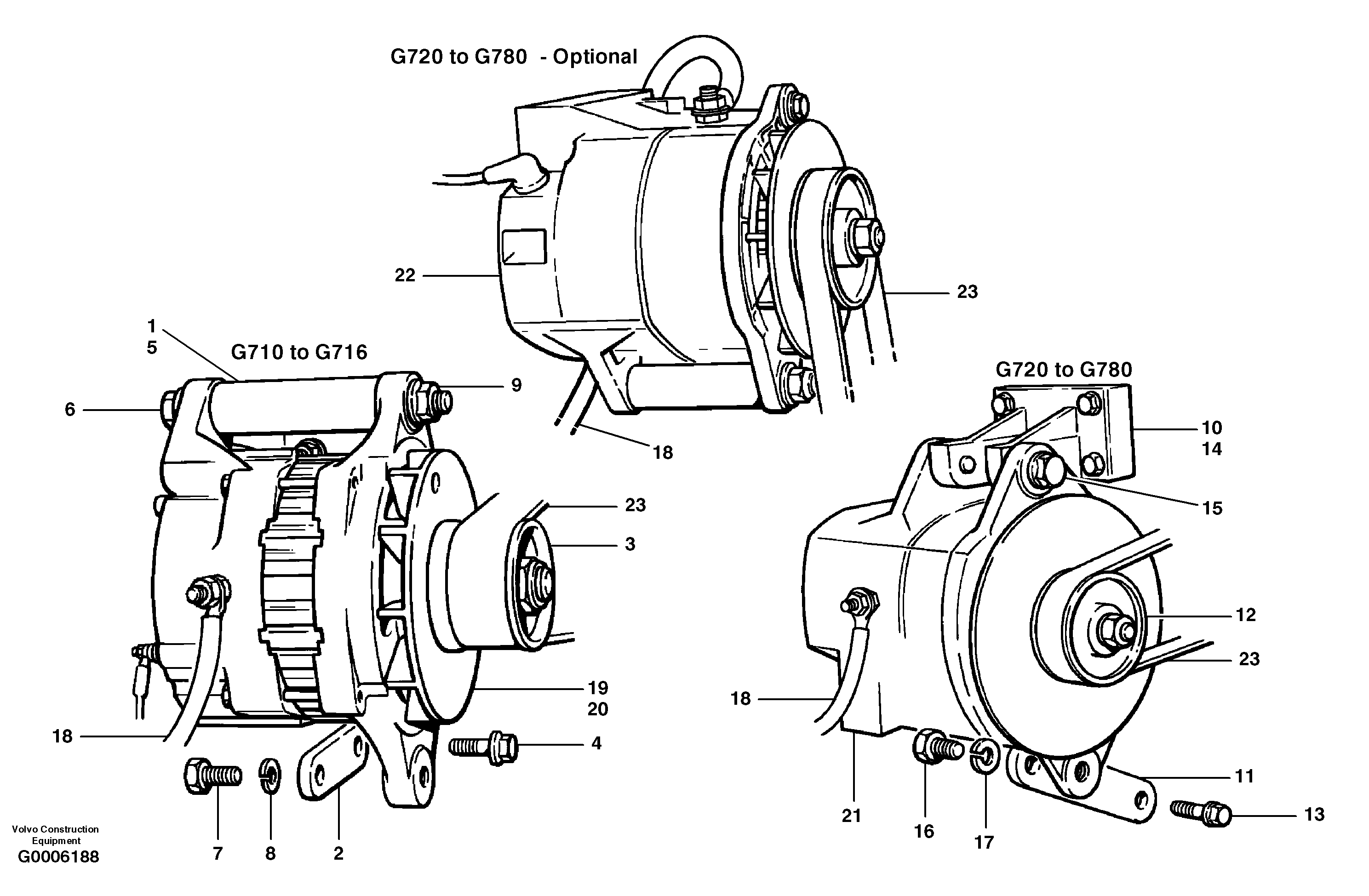 Alternator — volvo parts diagram