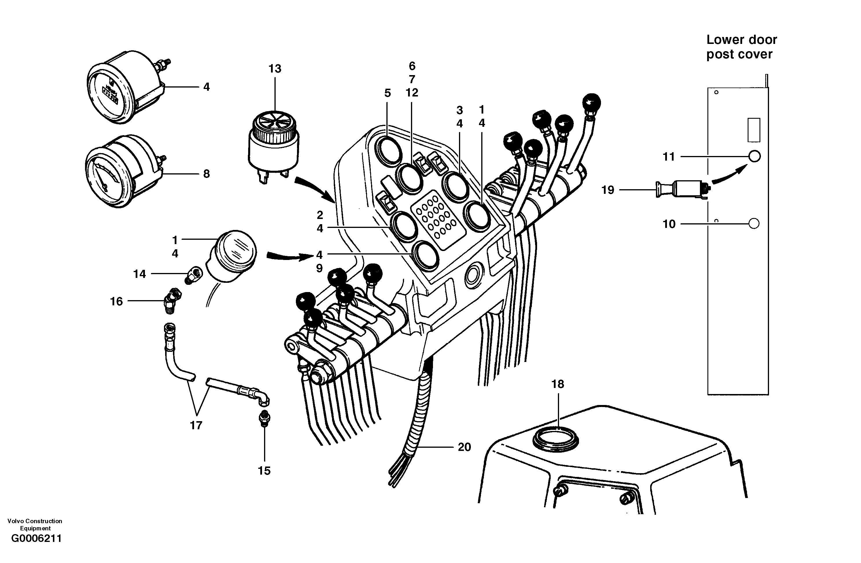Gauges — volvo parts diagram