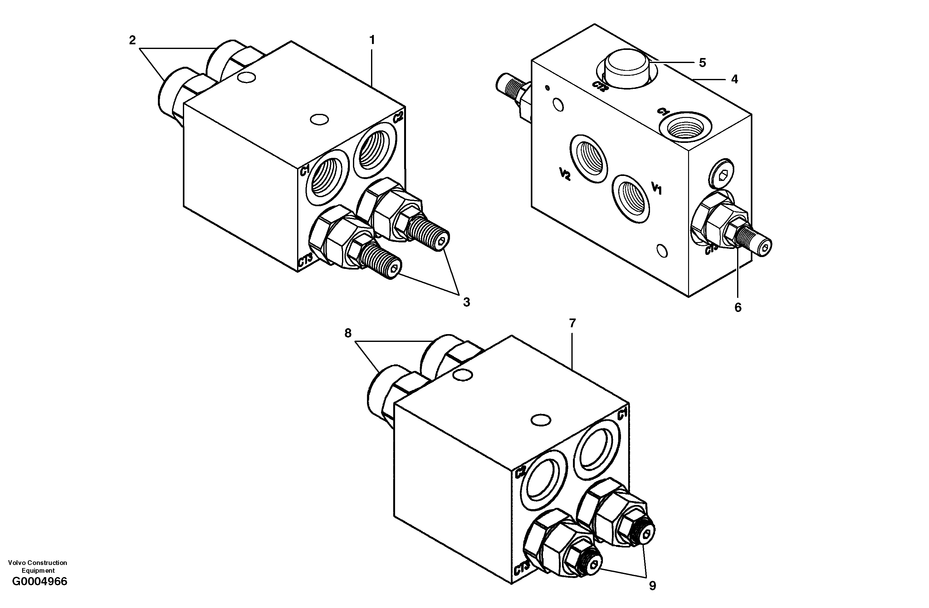 Counterbalance valve  EEC — volvo parts diagram