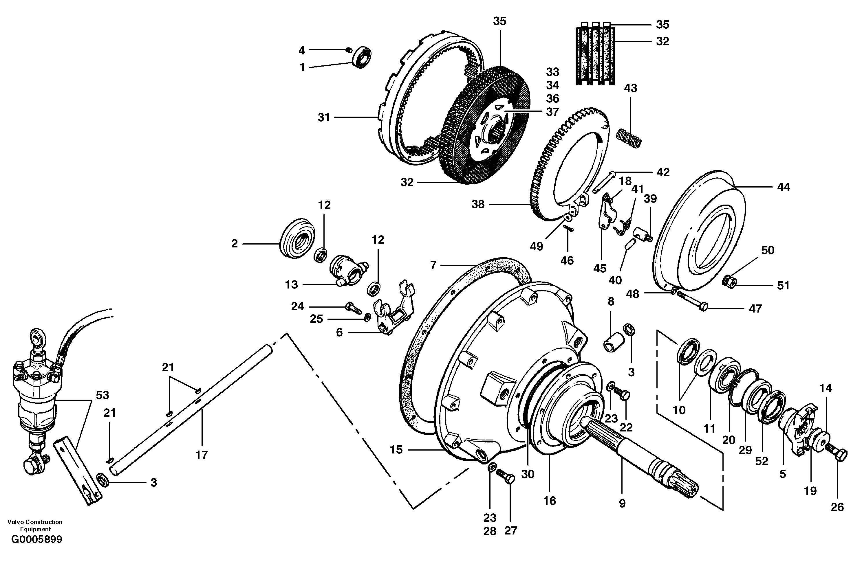 Clutch — volvo parts diagram
