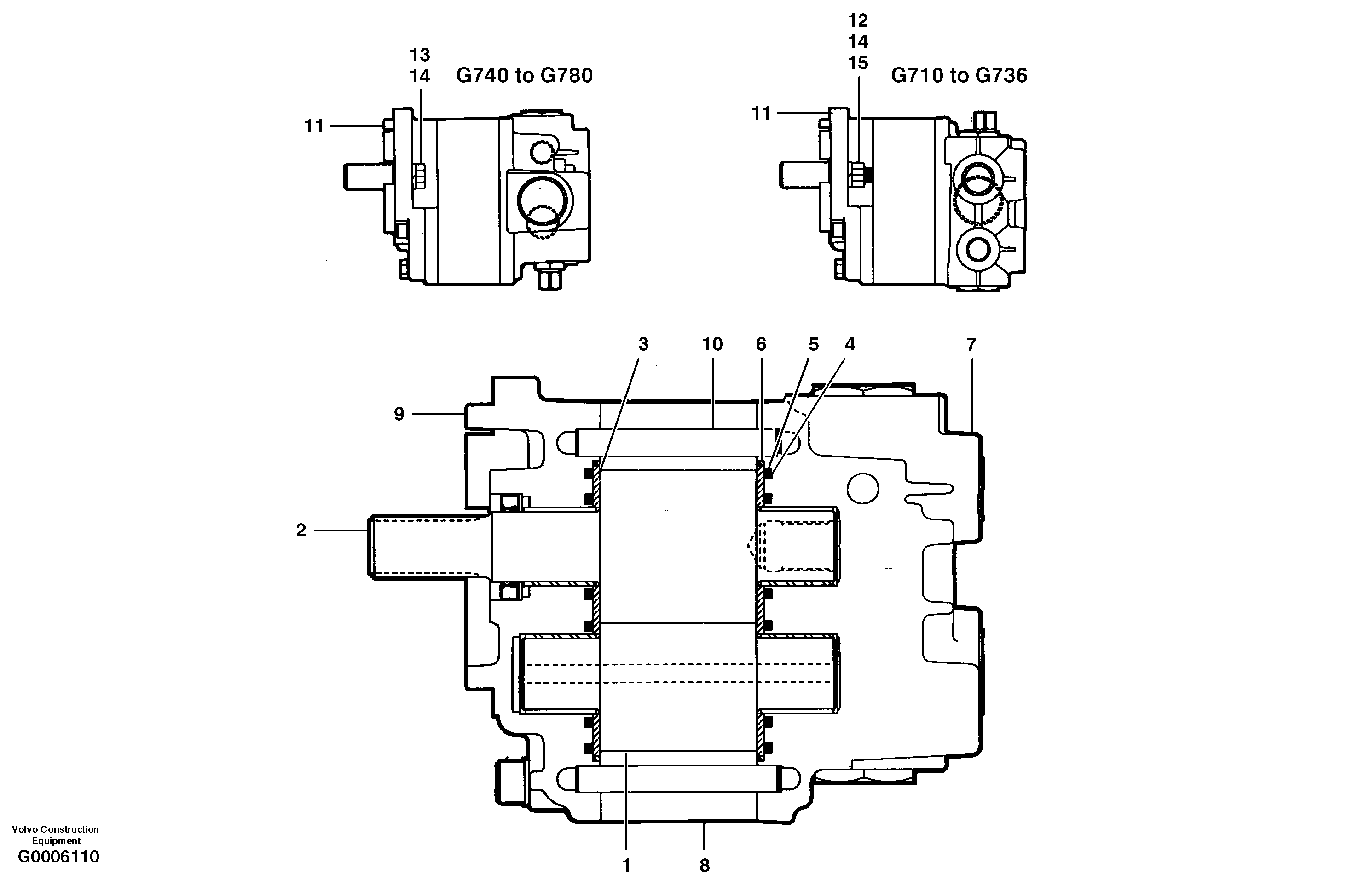 Transmission hydraulic pump — volvo parts diagram