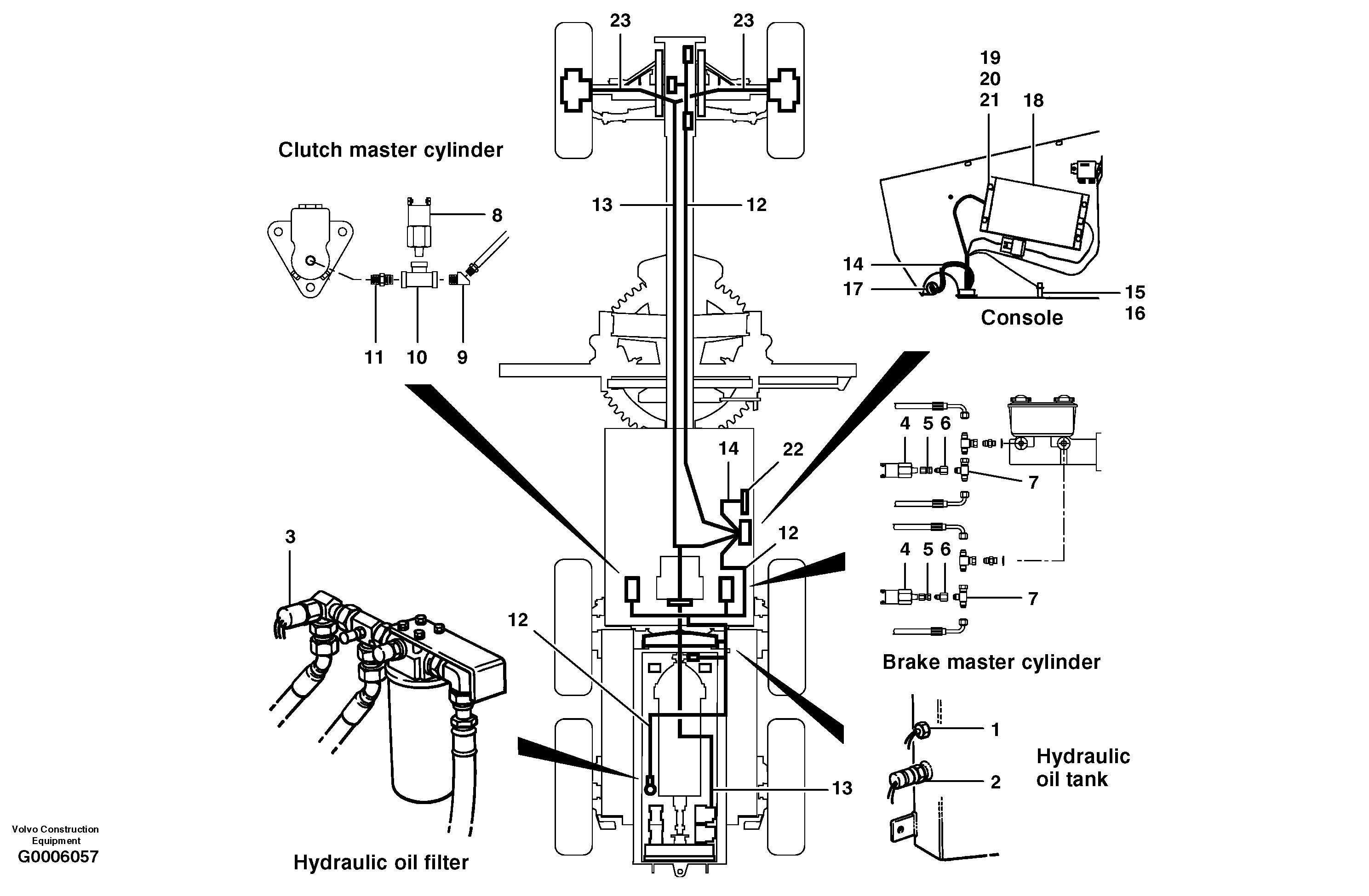Harnesses, sensors units and controller - AWD — volvo parts diagram
