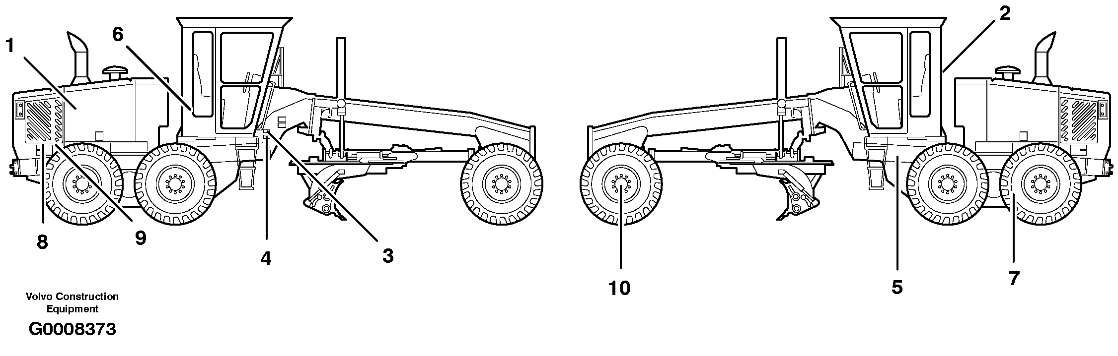 Product sign plate — volvo parts diagram
