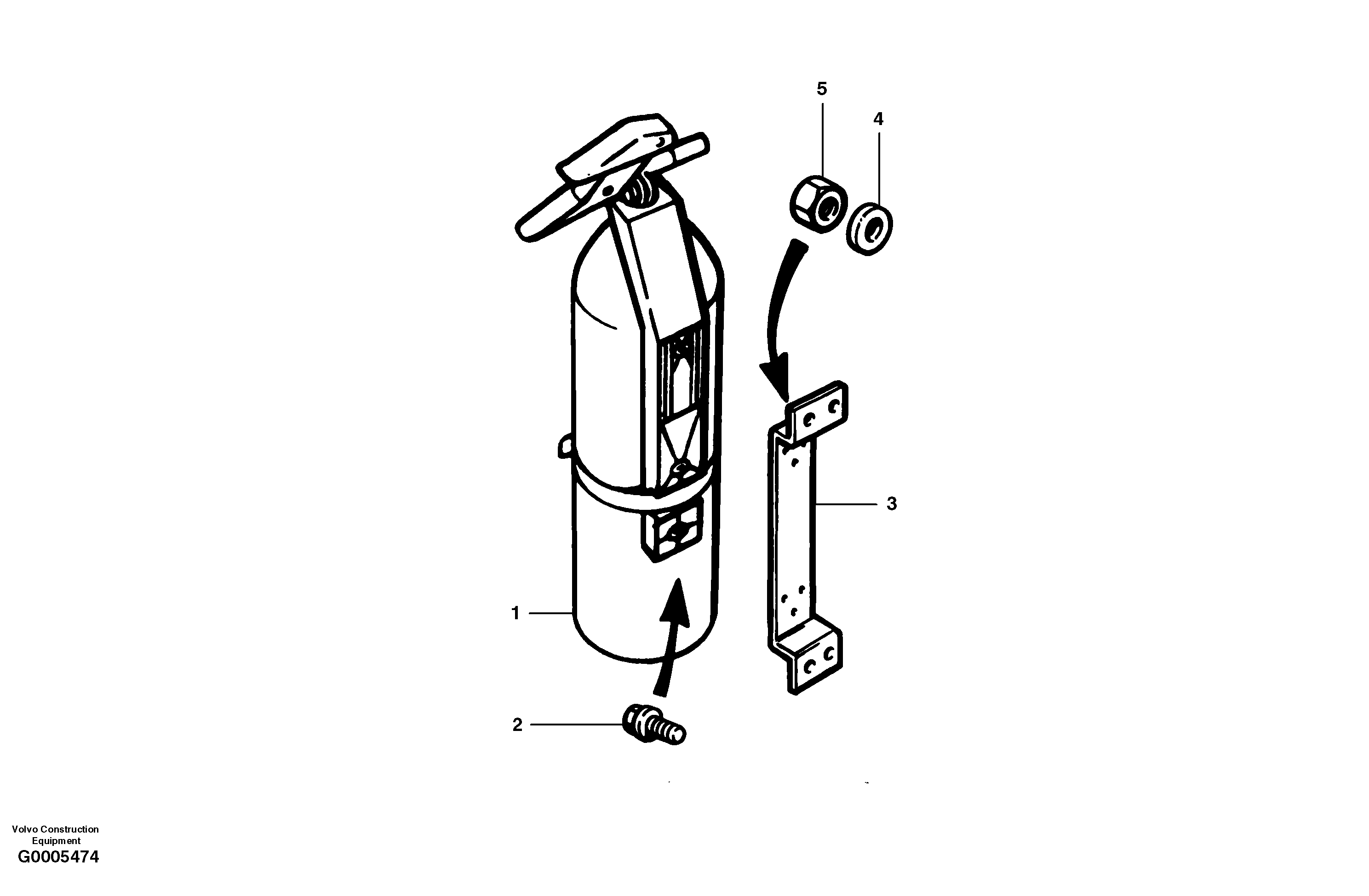 Fire extinguisher S/N 33285 - — volvo parts diagram