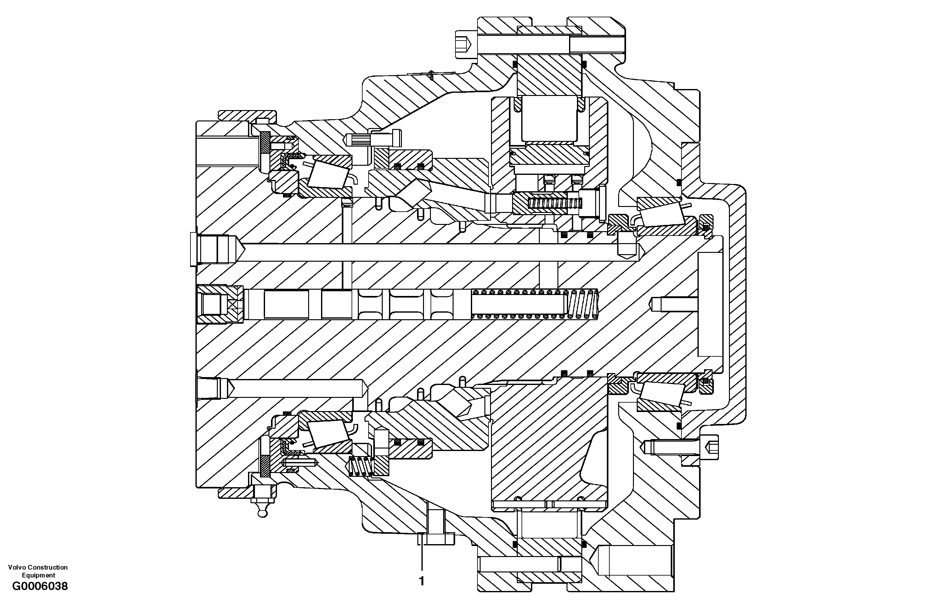 Wheel motor assembly - AWD — volvo parts diagram
