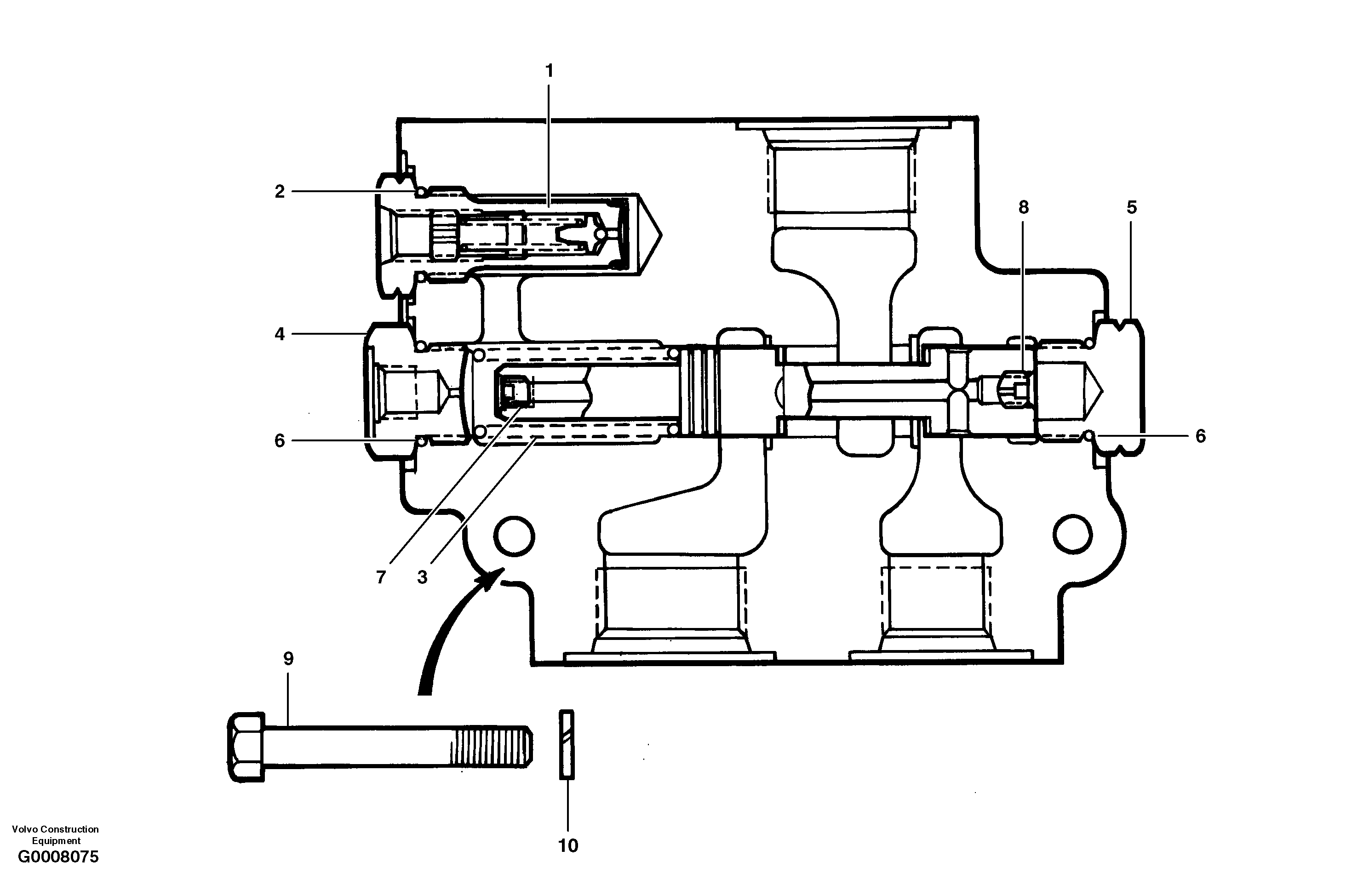 Priority valve — volvo parts diagram