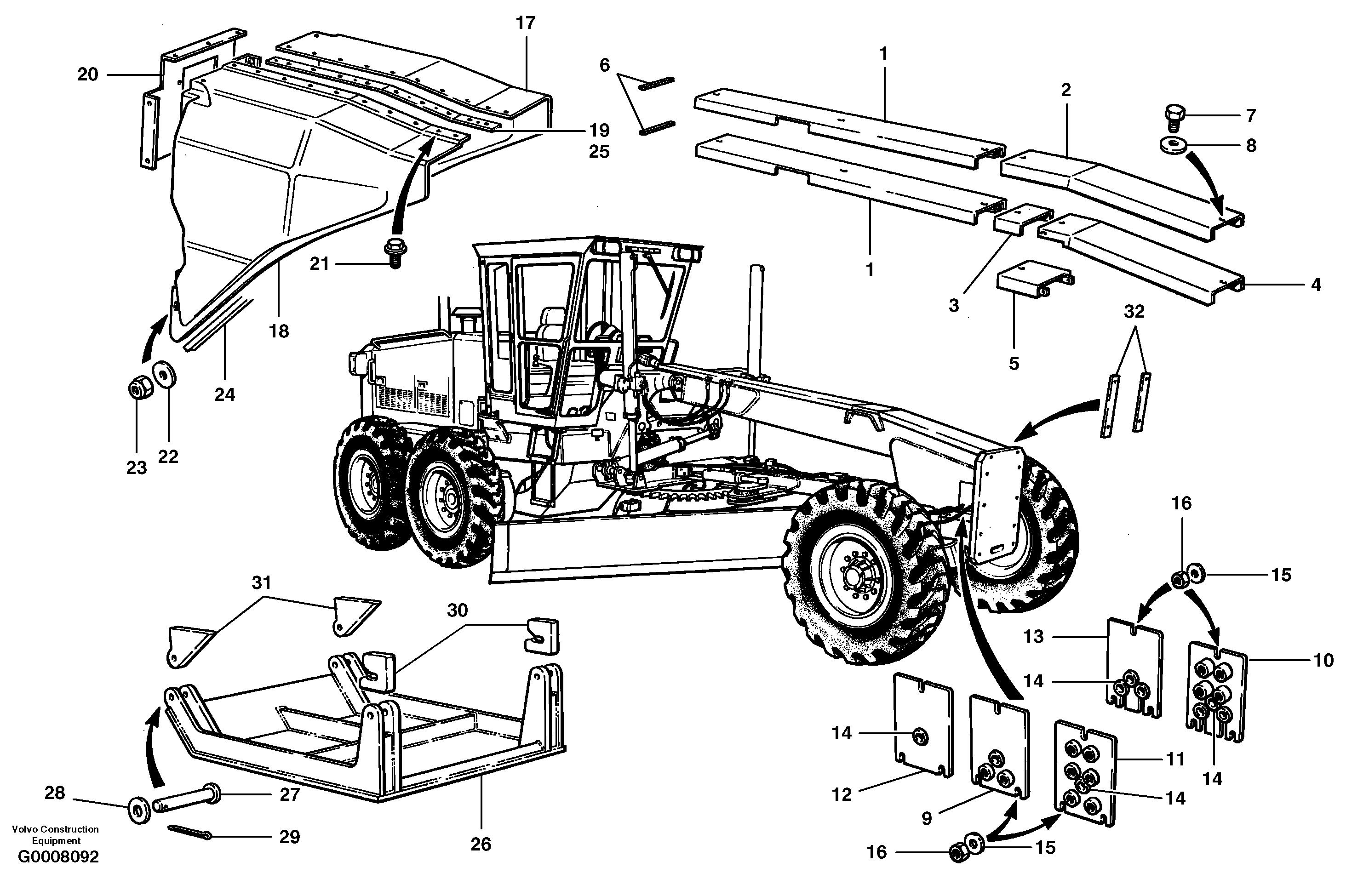 Covers — volvo parts diagram