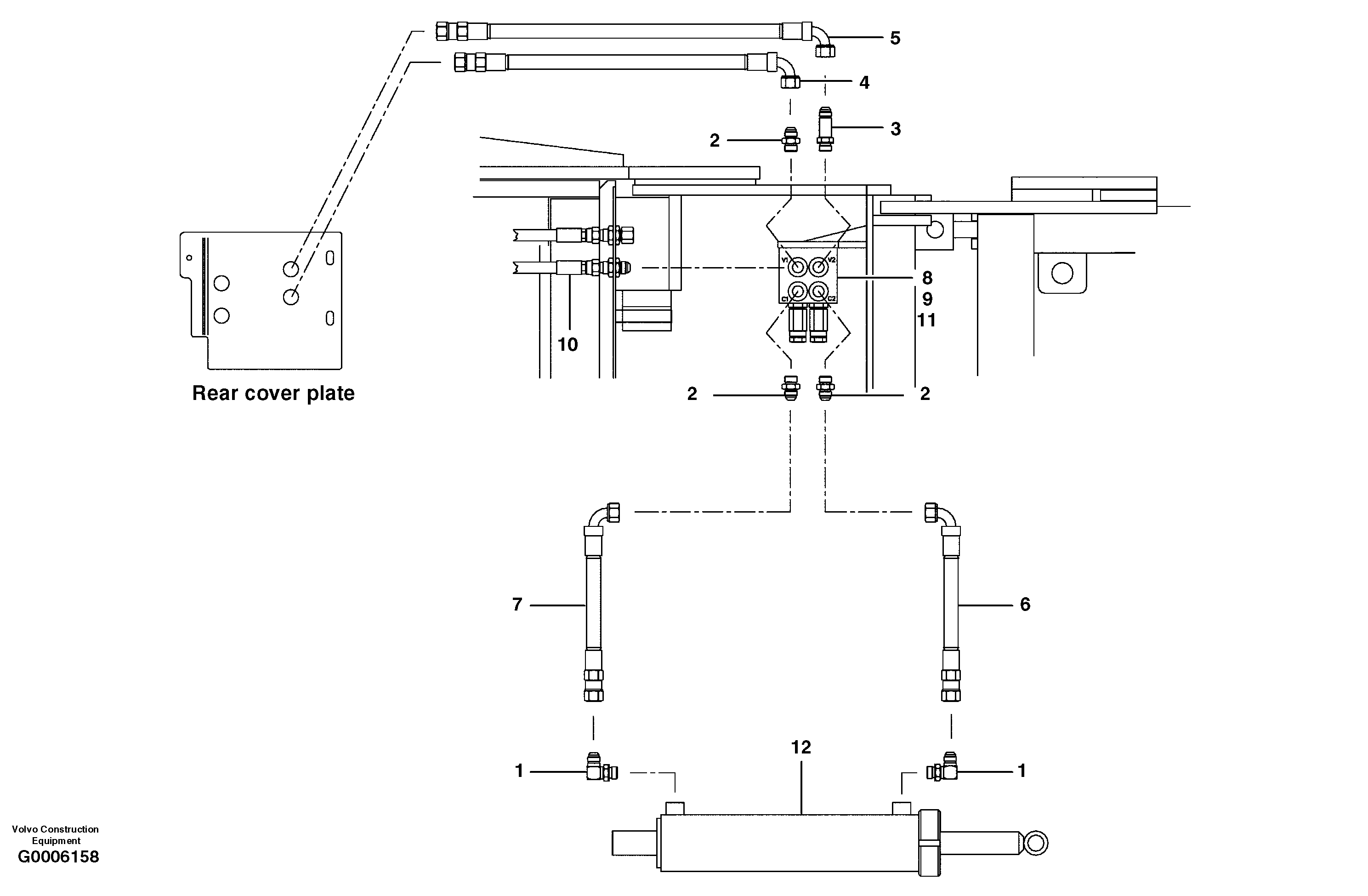 Windrow eliminator circuit — volvo parts diagram