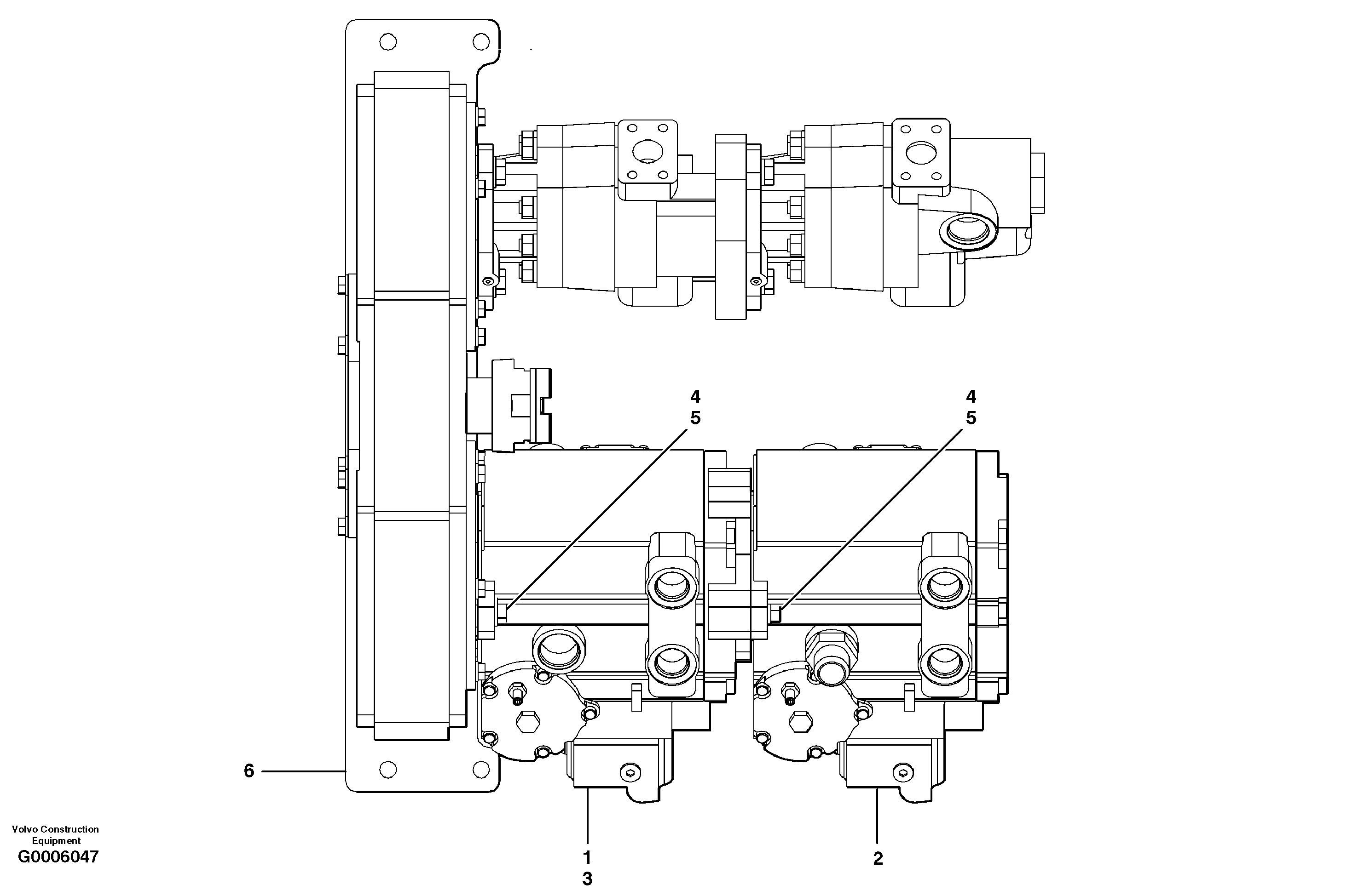 Hydraulic pumps - AWD — volvo parts diagram