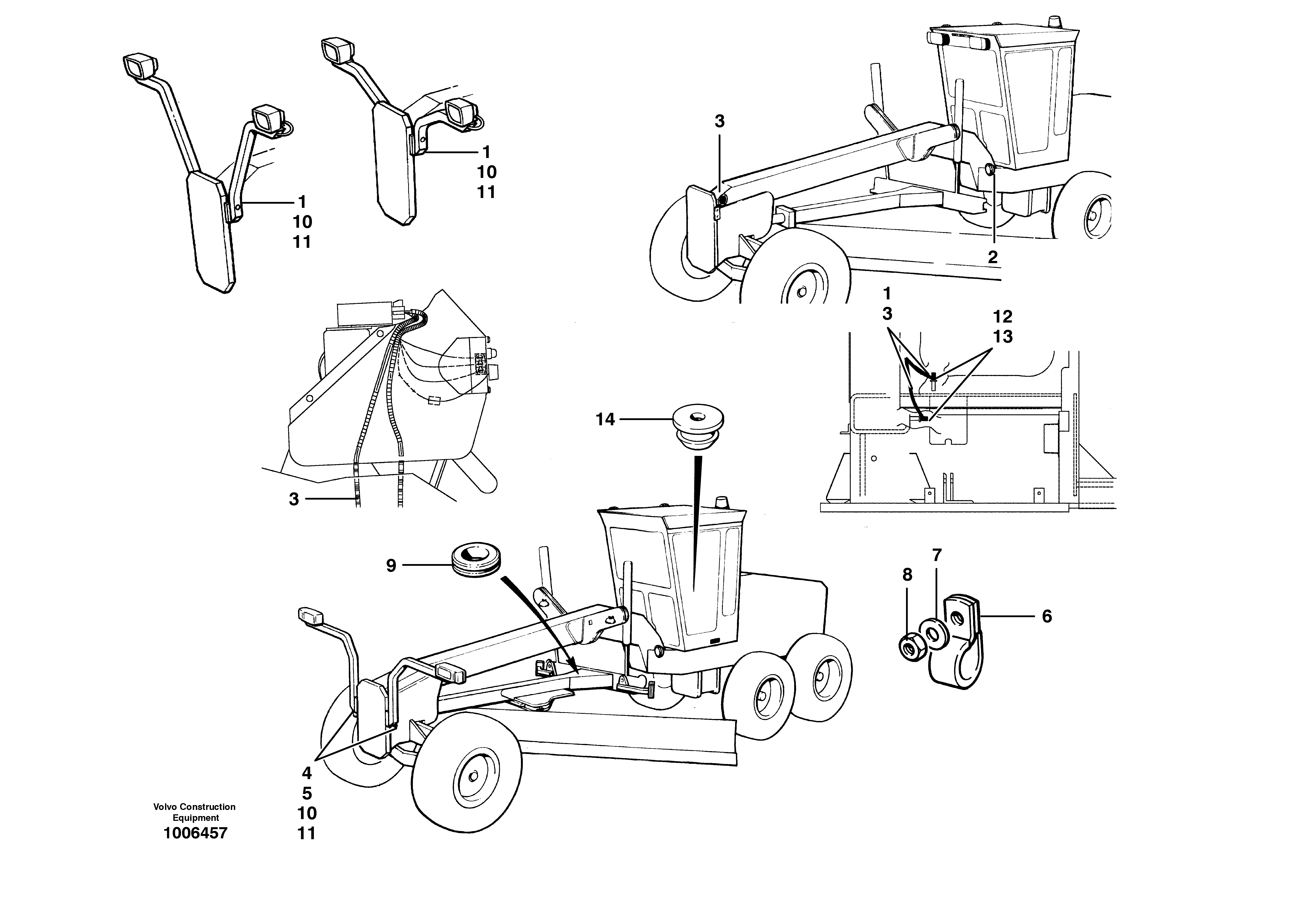 Wiring harness - front — volvo parts diagram