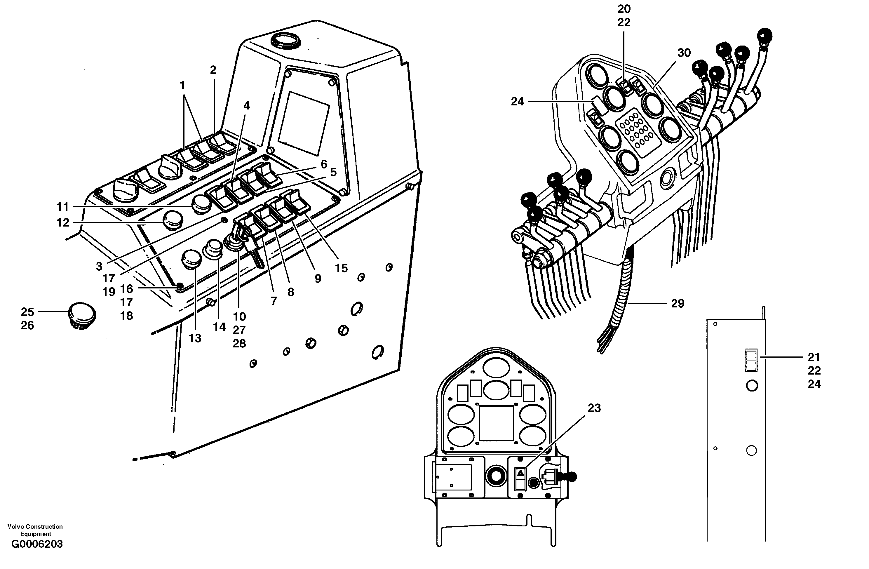 Switches — volvo parts diagram