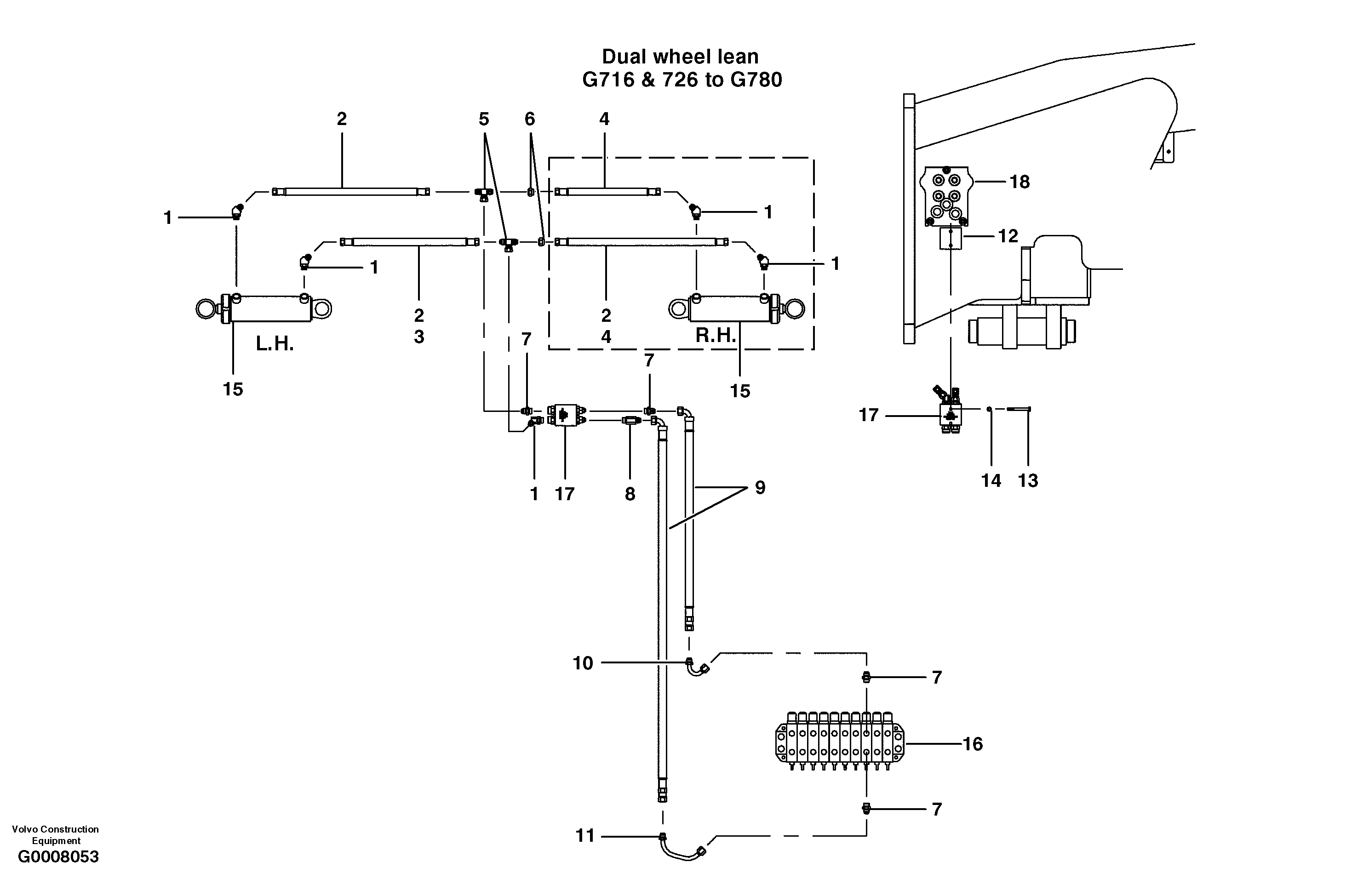 Wheel lean circuit - EEC — volvo parts diagram