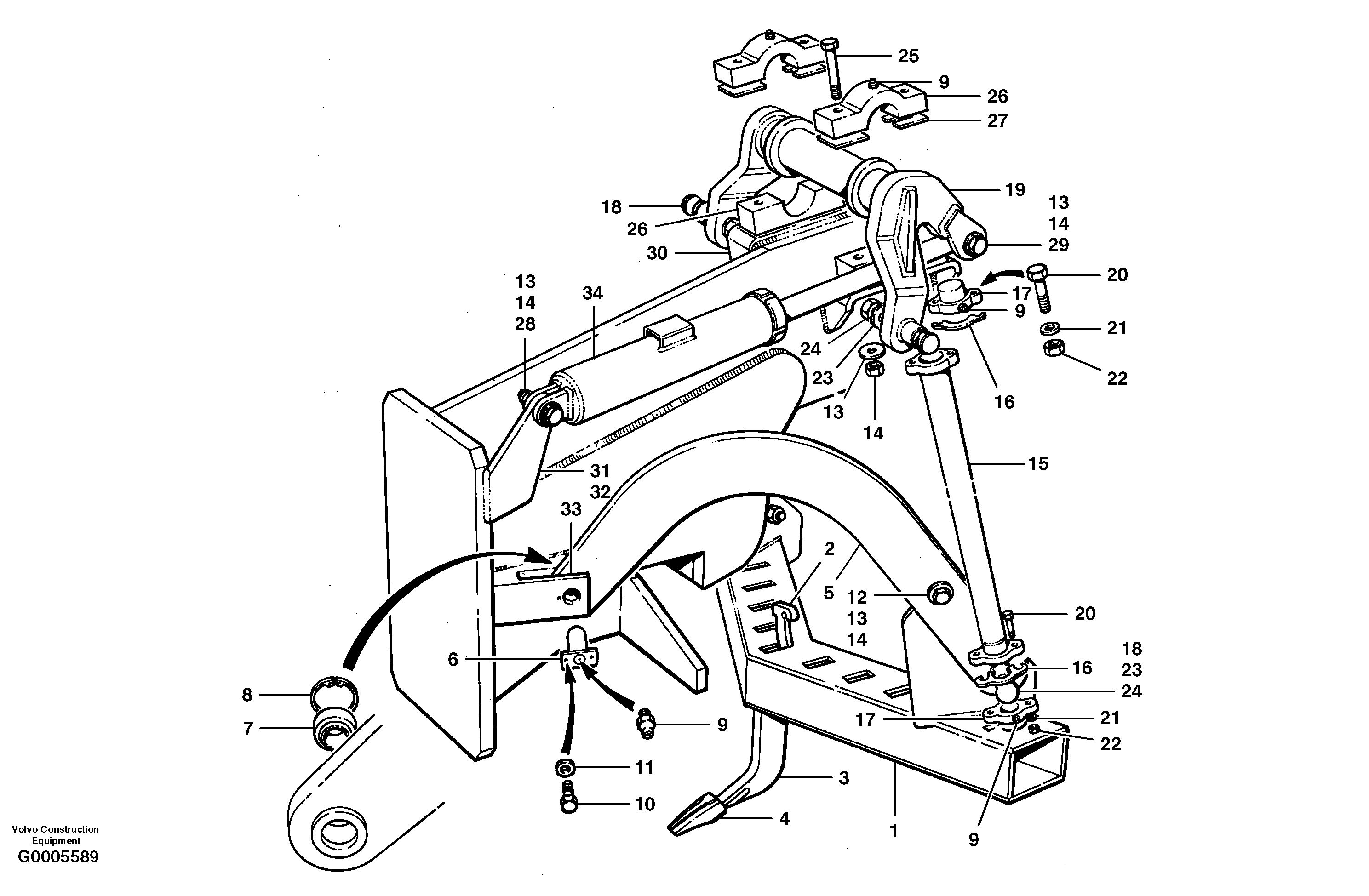 Scarifier — volvo parts diagram