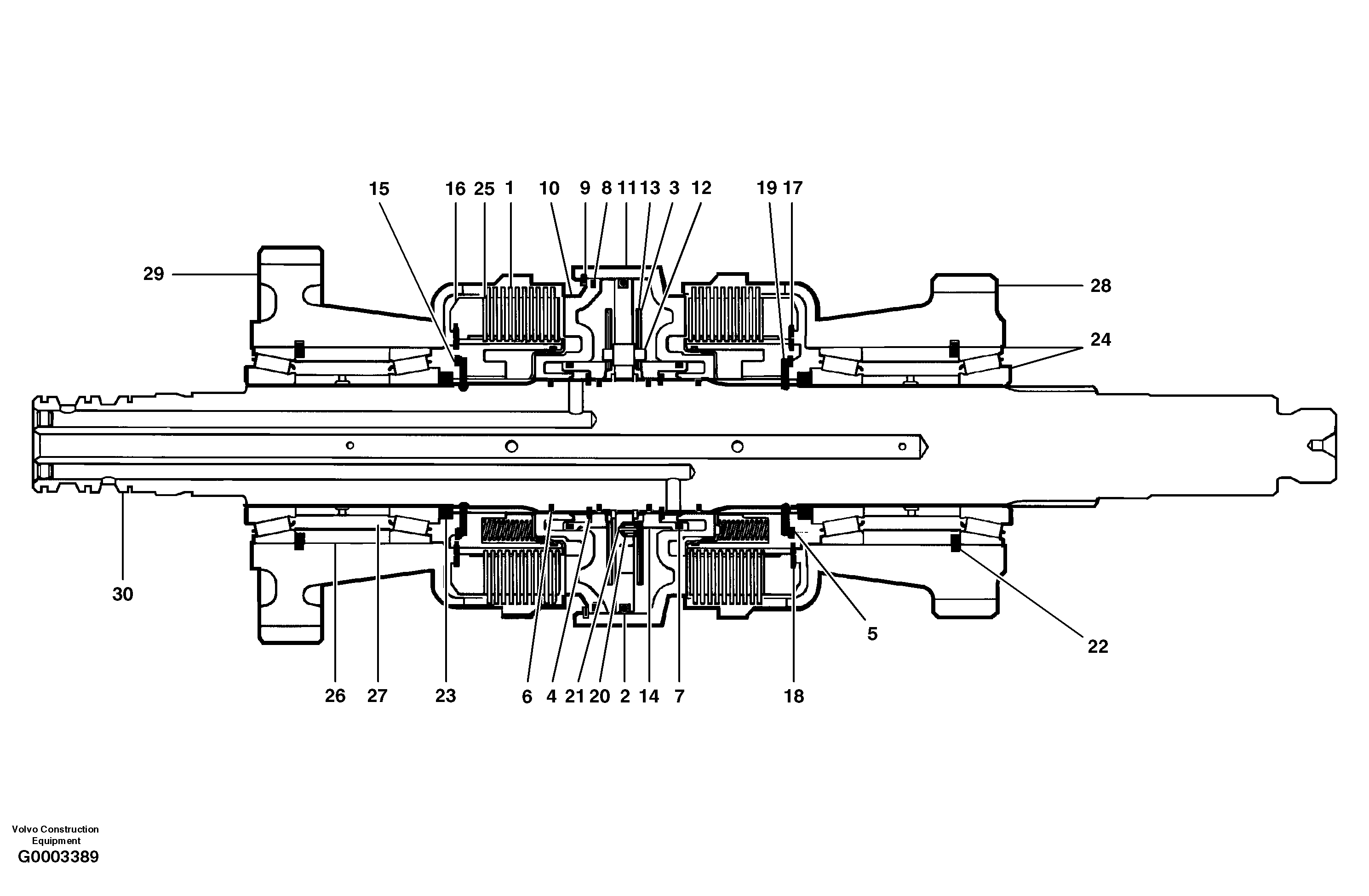 Input clutch and shaft — volvo parts diagram