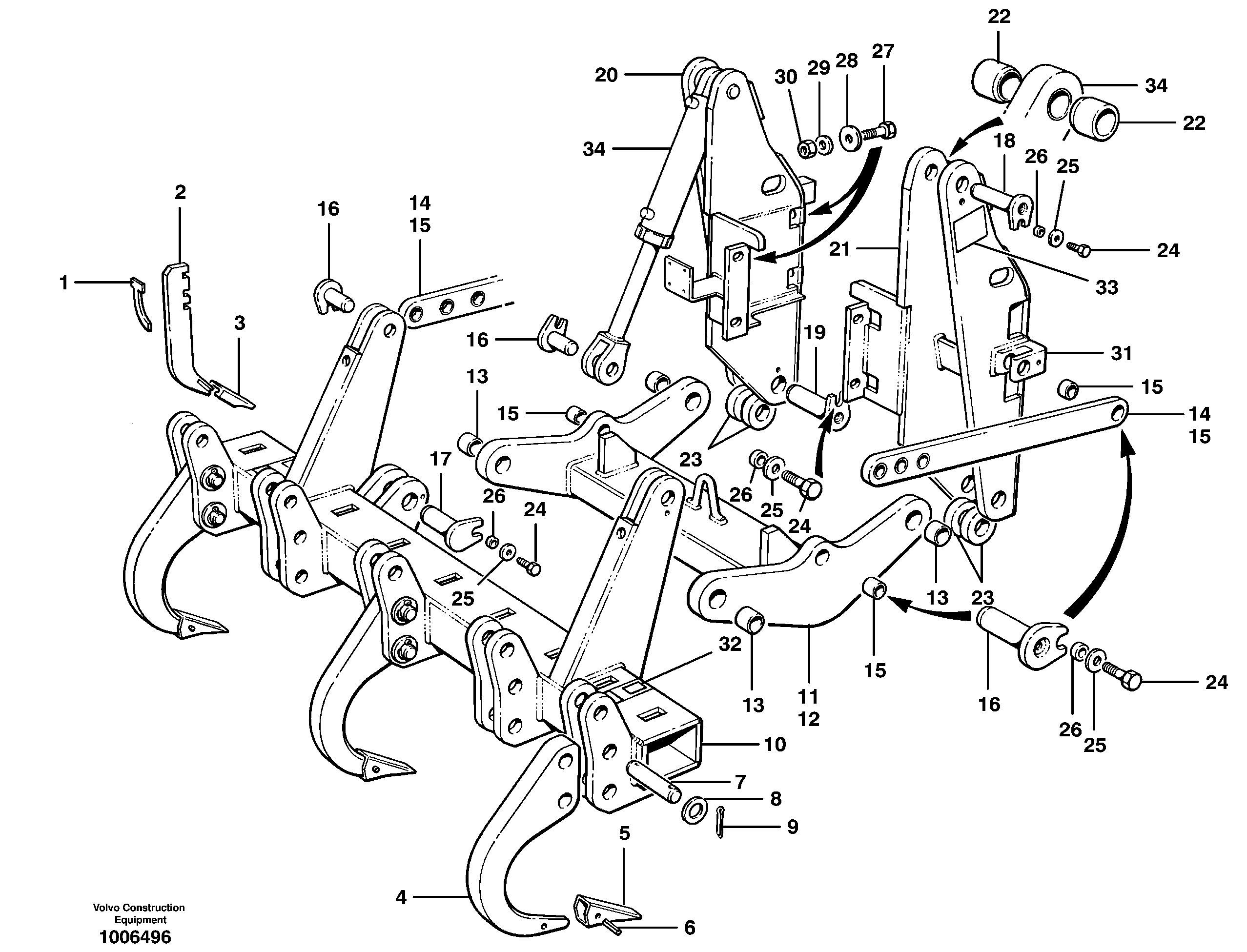 Ripper — volvo parts diagram