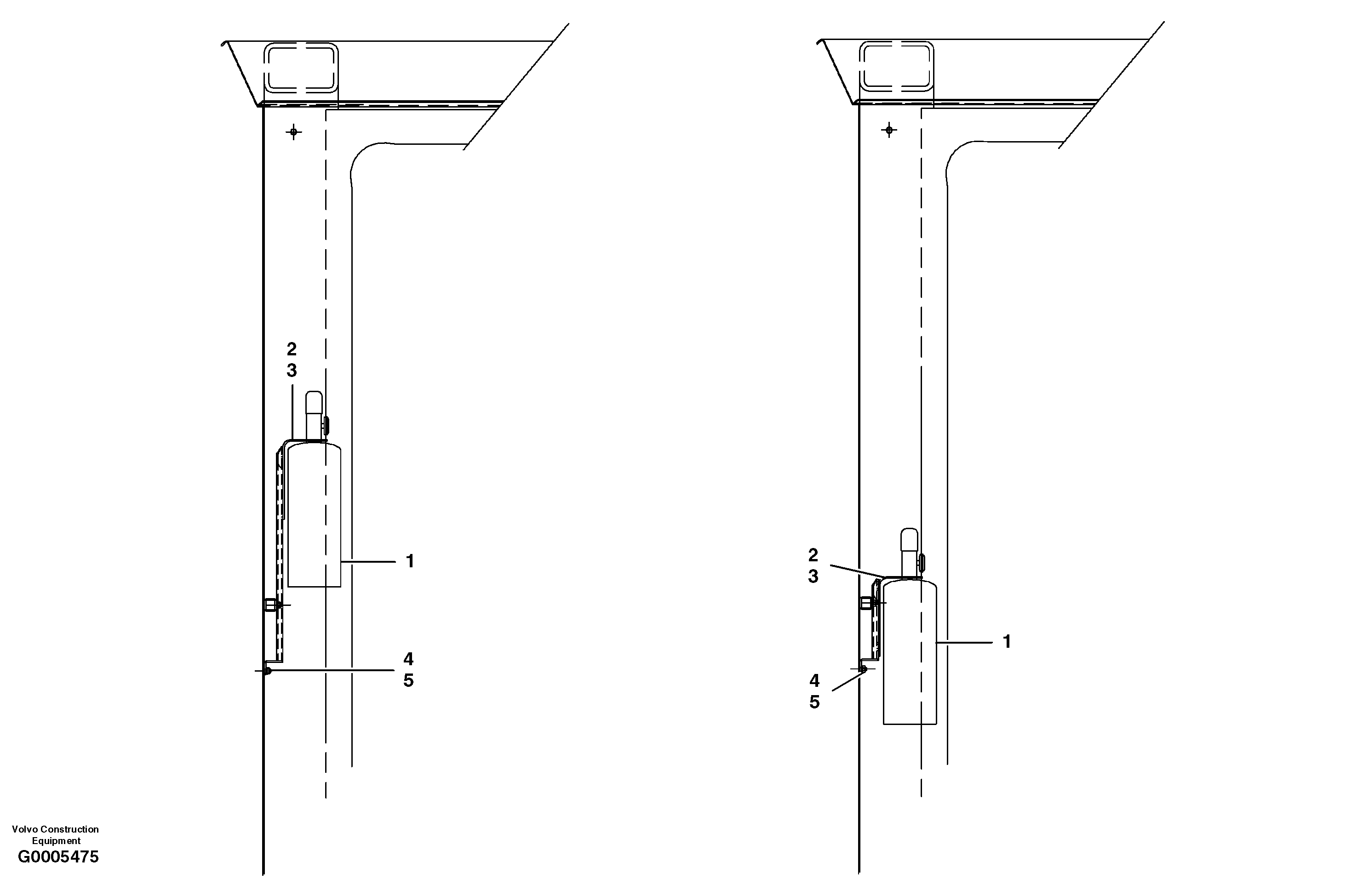Fire extinguisher S/N 33219 - 33284 — volvo parts diagram