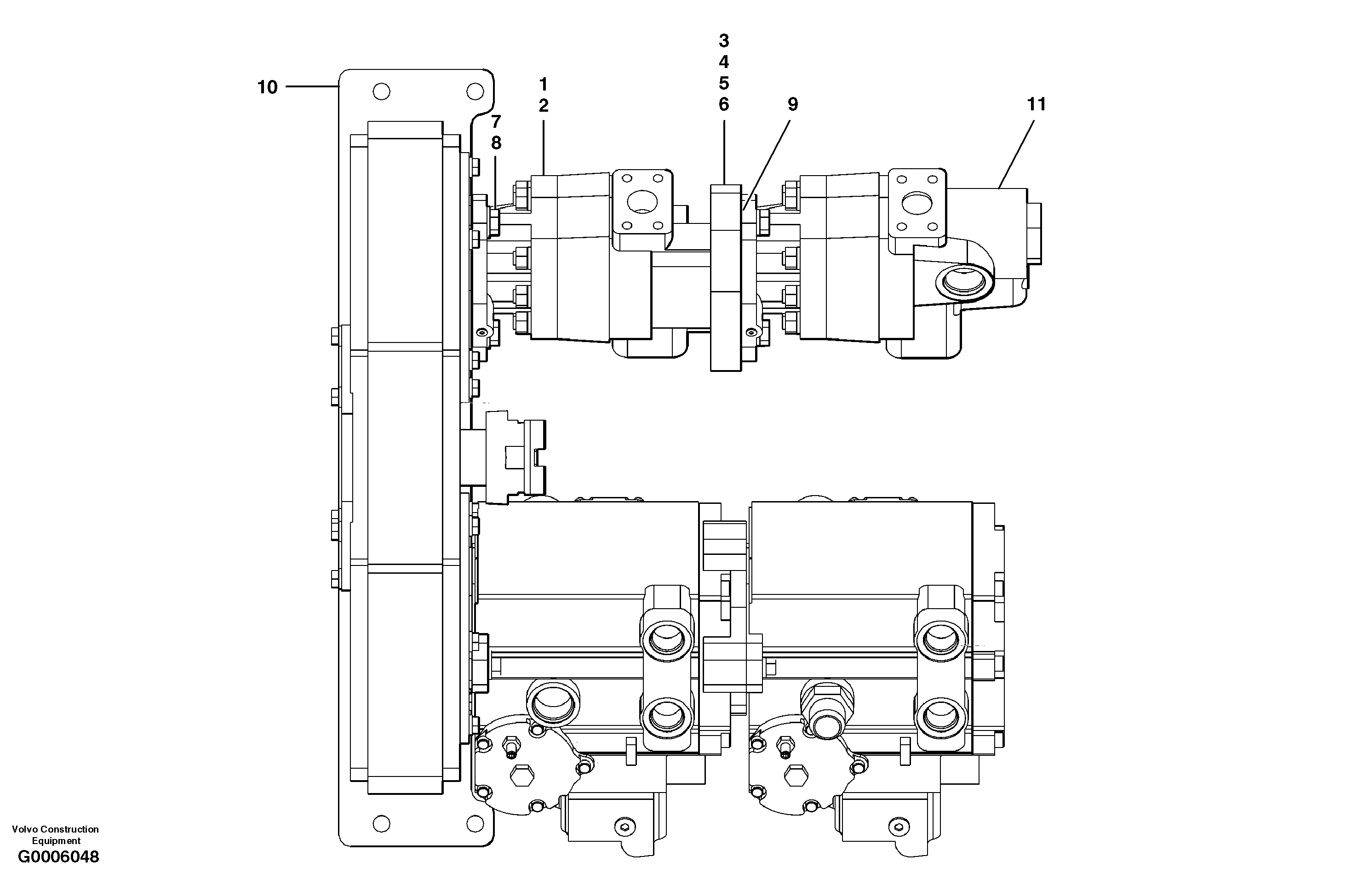 Charge pump - AWD — volvo parts diagram