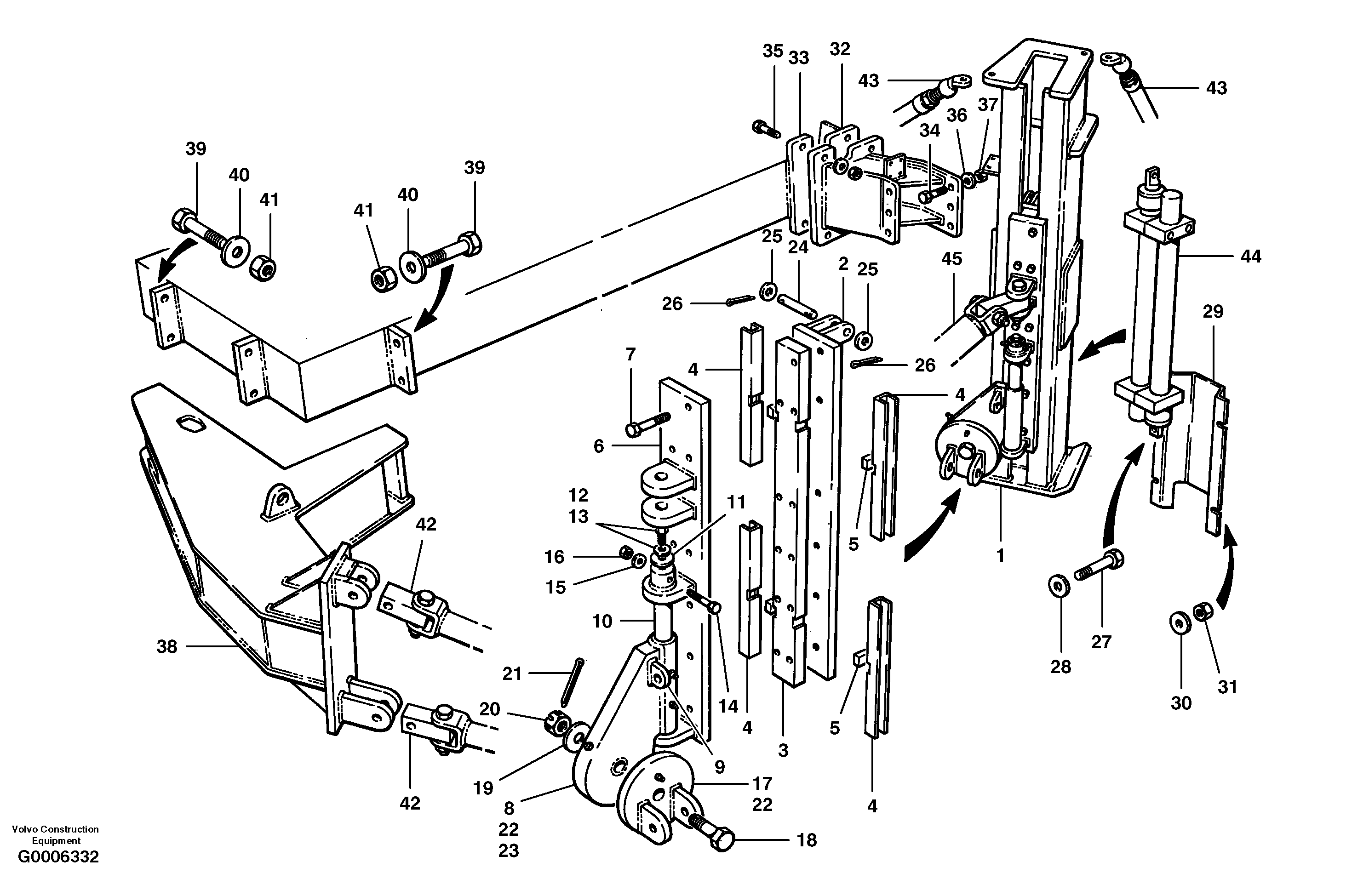 Lo-bank rear mount wing installation - hydraulic wing — volvo parts diagram