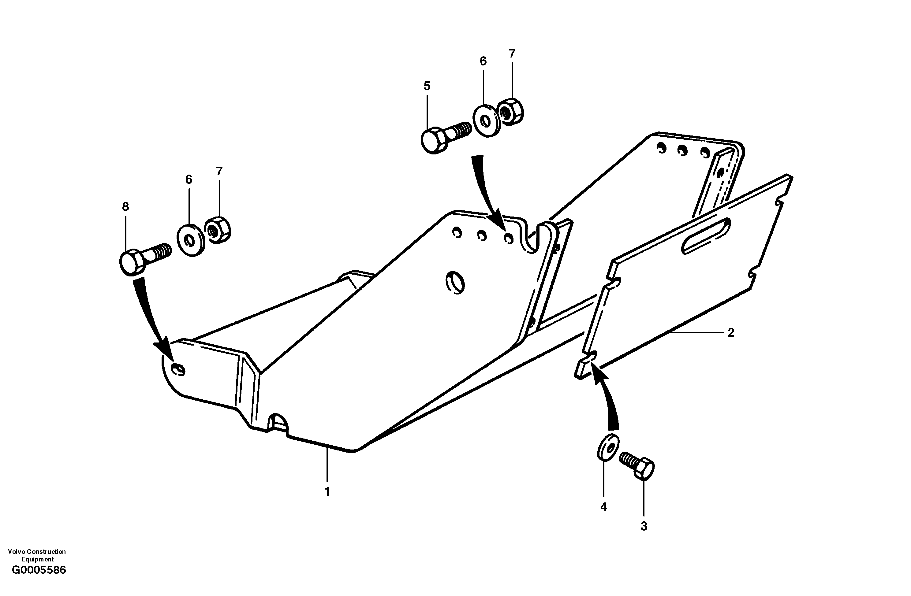 Transmission guard — volvo parts diagram