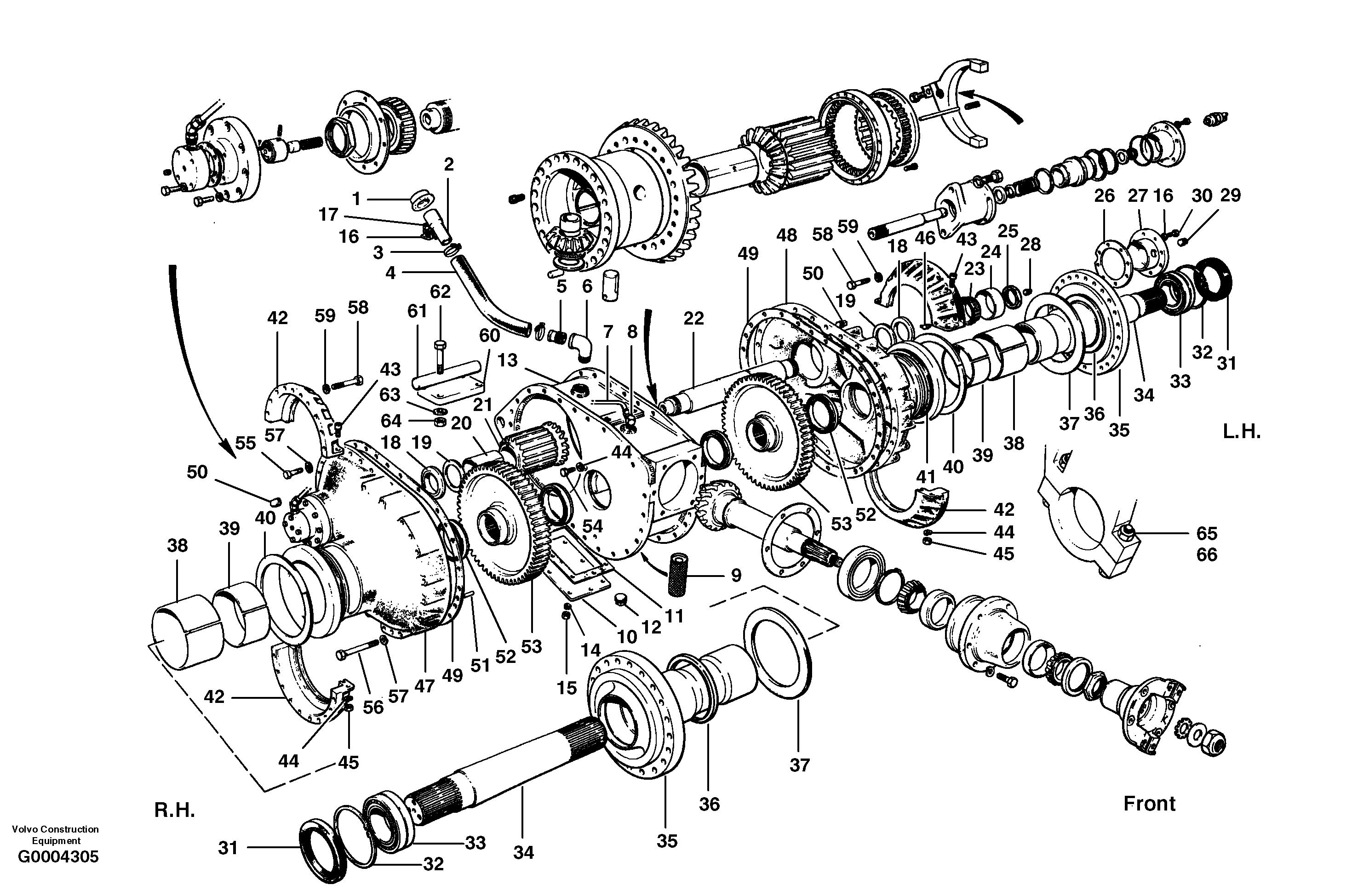 Final drive - housing assembly  MODEL G780 — volvo parts diagram